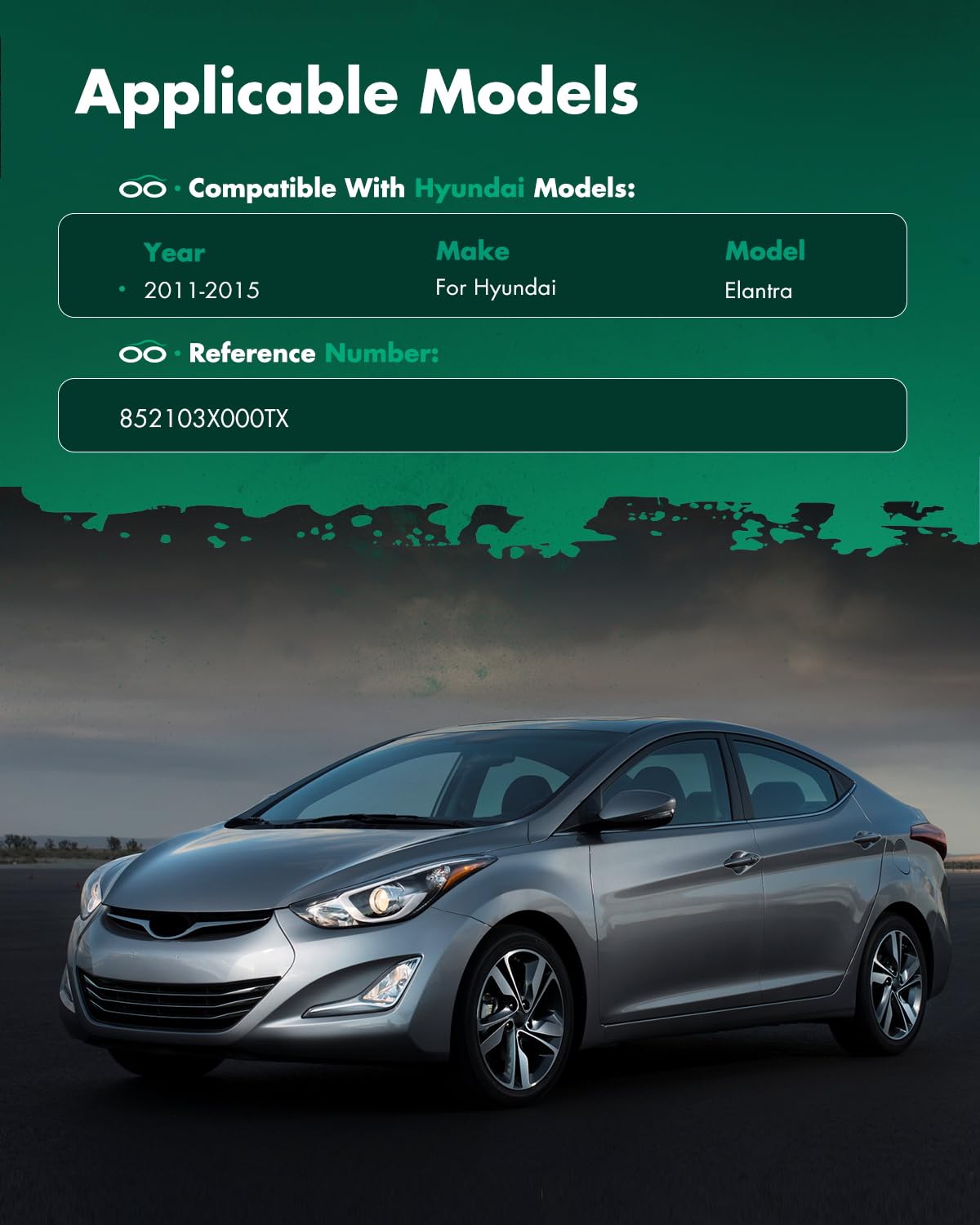 Scitoo Car Sun Visor Assbembly Fit For 2011-2015 For Hyundai For Elantra Beige Without Sunroof(Left Driver & Right Passenger Sid