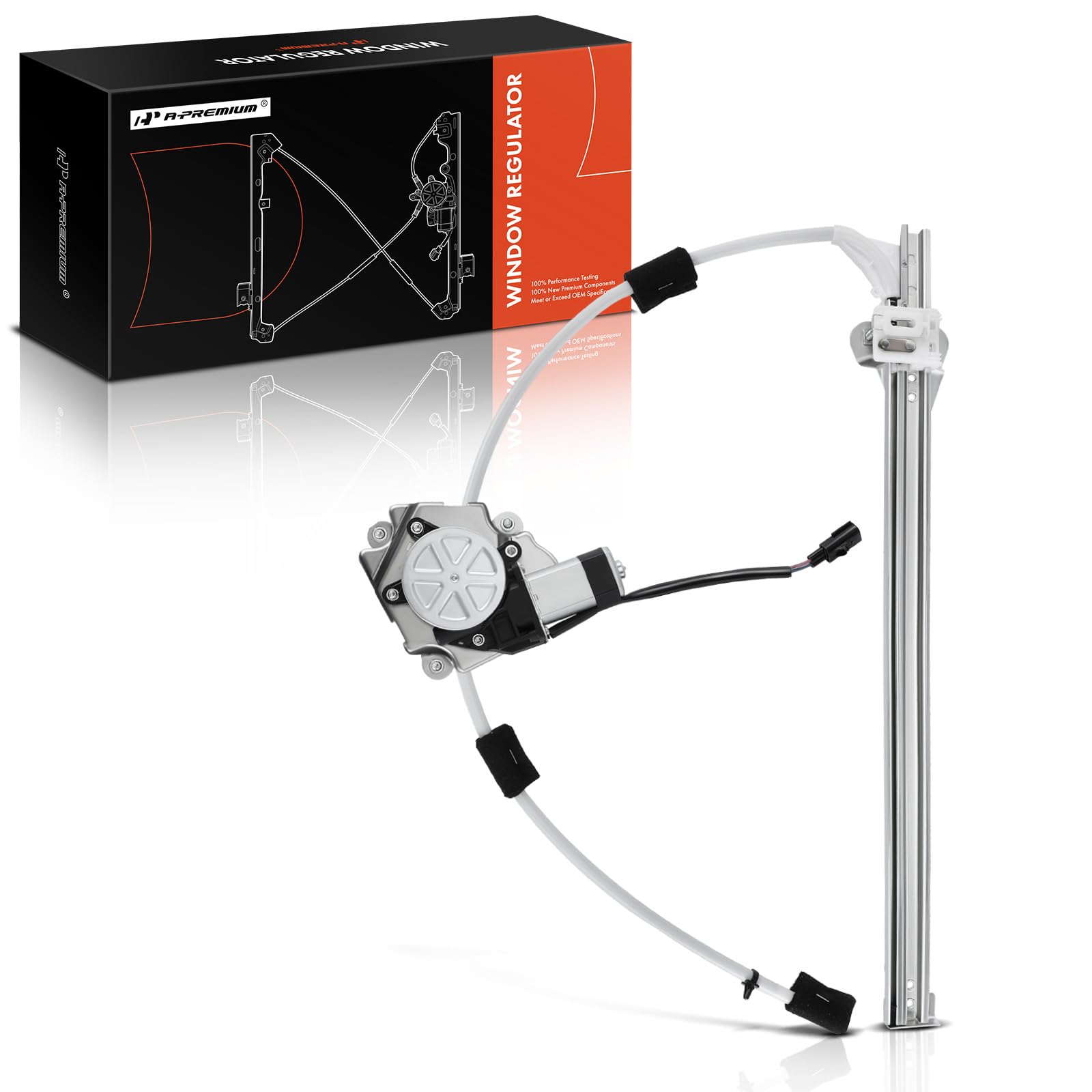 A-Premium Power Window Regulator With Motor Compatible With Jeep Liberty Kj Series 2002-2006 Rear Left Driver Side (Ball Stud St