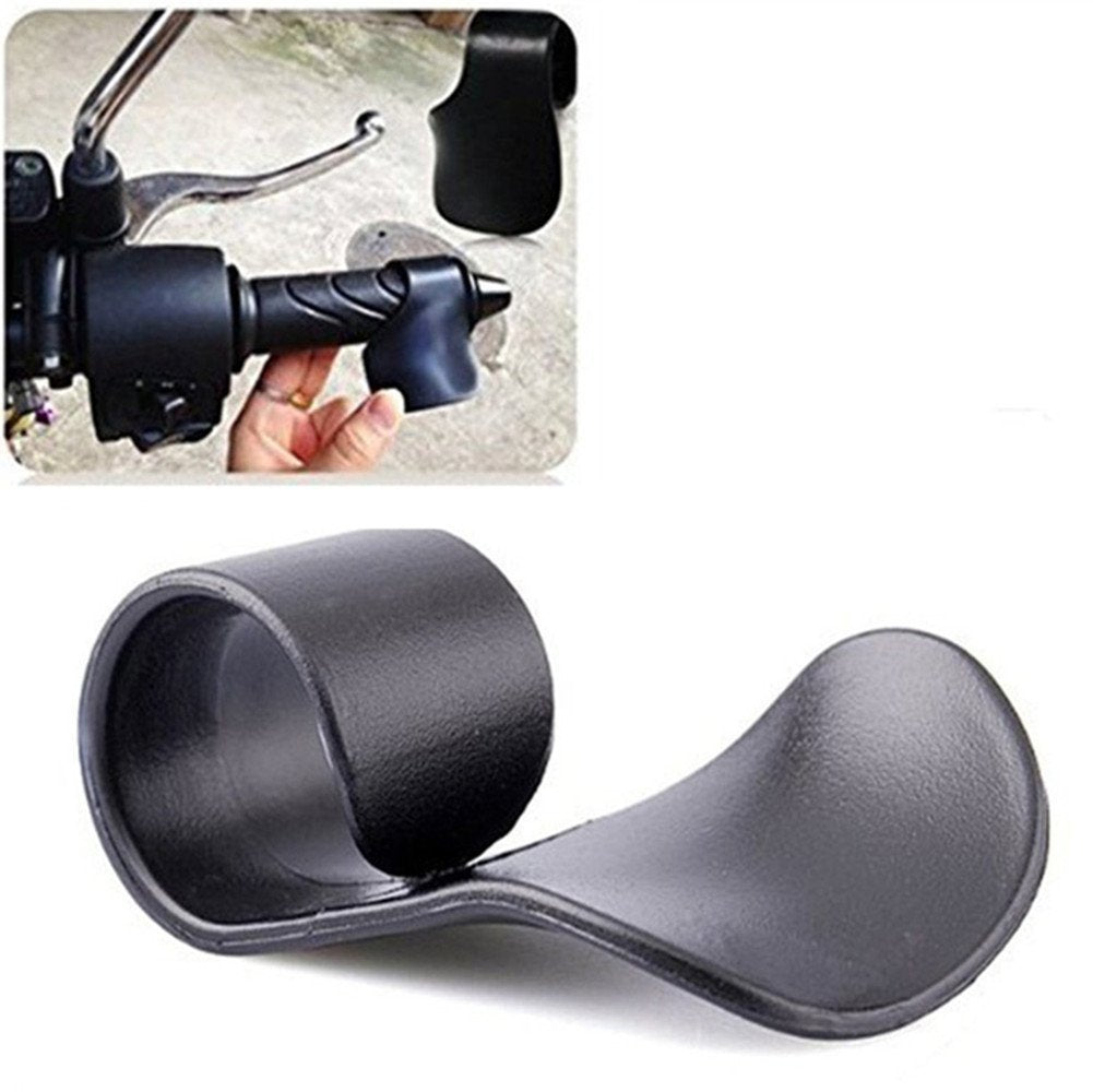 Nuoxinus Black Throttle Mounted Motorcycle Cruise Assist Hand Rest Control Grips Handlebar Universal Fit For 7/8' Handle Bar