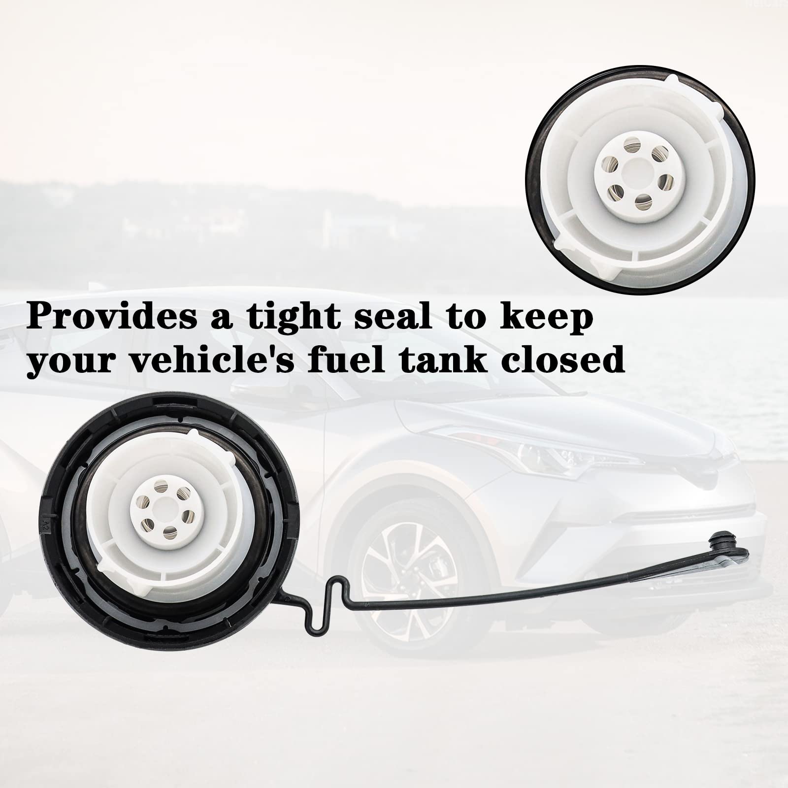 Replace Gas Cap And Fuel Cap 77300-33070 7730033070 Compatible With Toyota-4Runner, Avalon, Camry, Corolla, Highlander, Matrix, Sequoia, Sienna, Solara, Tacoma, Tundra, Gx470, Es300, Etc.