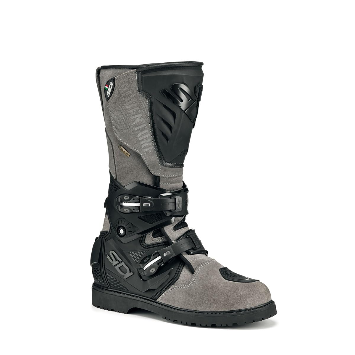 Sidi Adventure 2 Gore-Tex Motorcycle Boots (8.5/42, Grey)