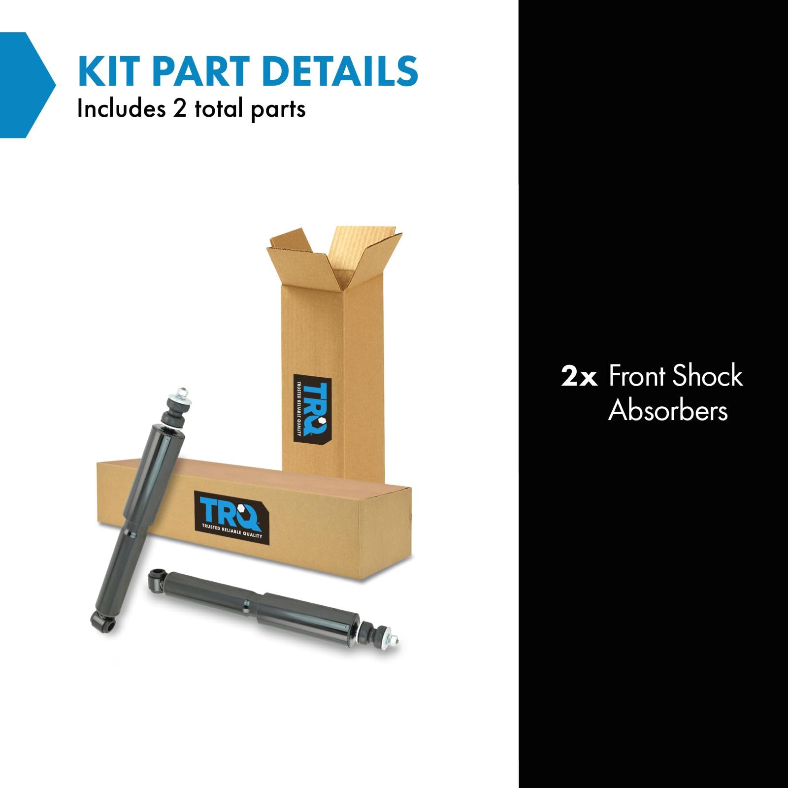 Trq Front Shock Absorber Set Compatible With 1989-1990 Ford Bronco Ii 1991-1994 Explorer 1989-1997 Ranger 1994-1997 Mazda B2300