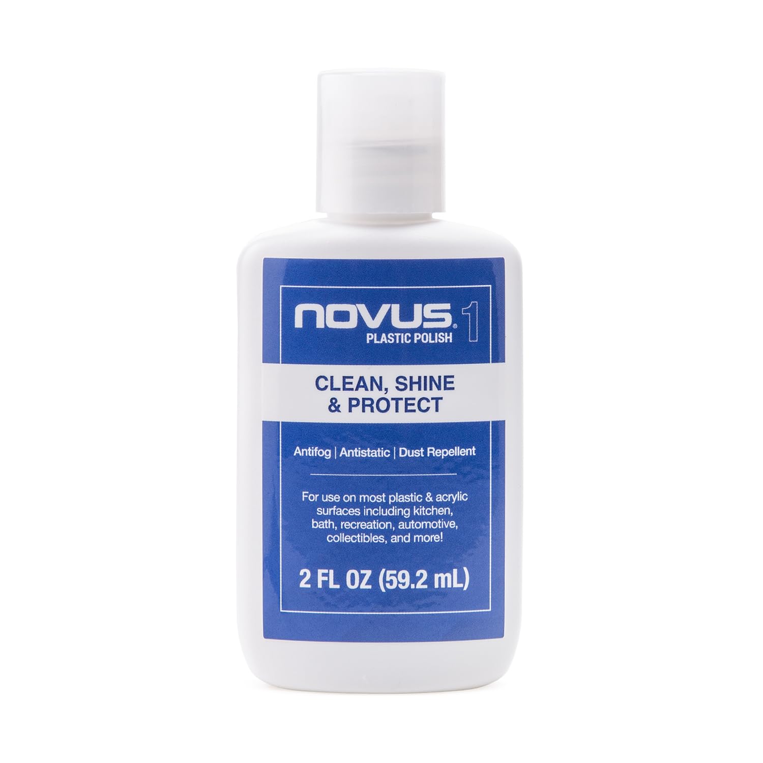 Novus 7026 | Plastic Clean & Shine #1 | 2 Ounce Bottle