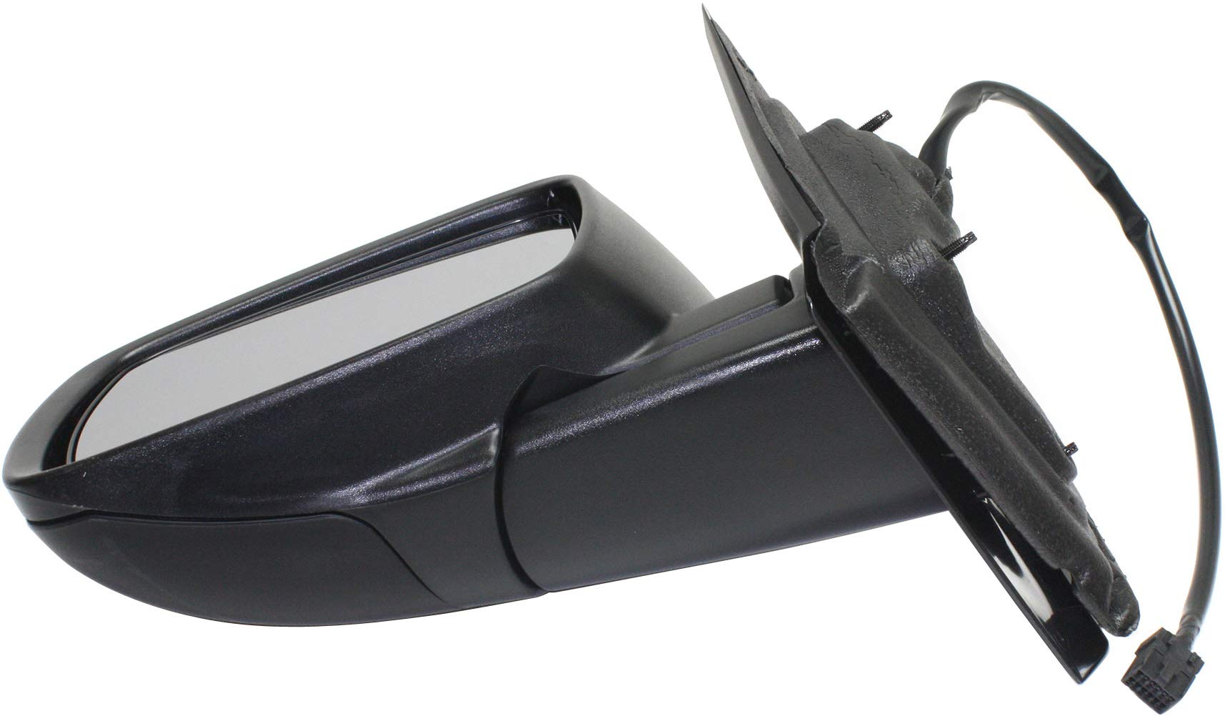 Kool-Vue Mirror Compatible with 2009-2018 Dodge Journey Driver Side Manual Folding, Heated, Paintable, Power Glass, Replacement for stock mirror with Code BS