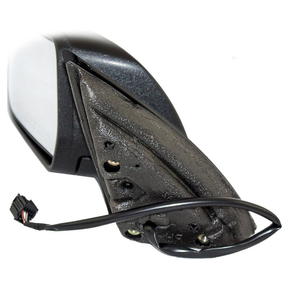 Brock Replacement Driver Side Power Mirror Textured Black Without Heat, Memory Or Spotter Glass Compatible With 2010-2014 Equino