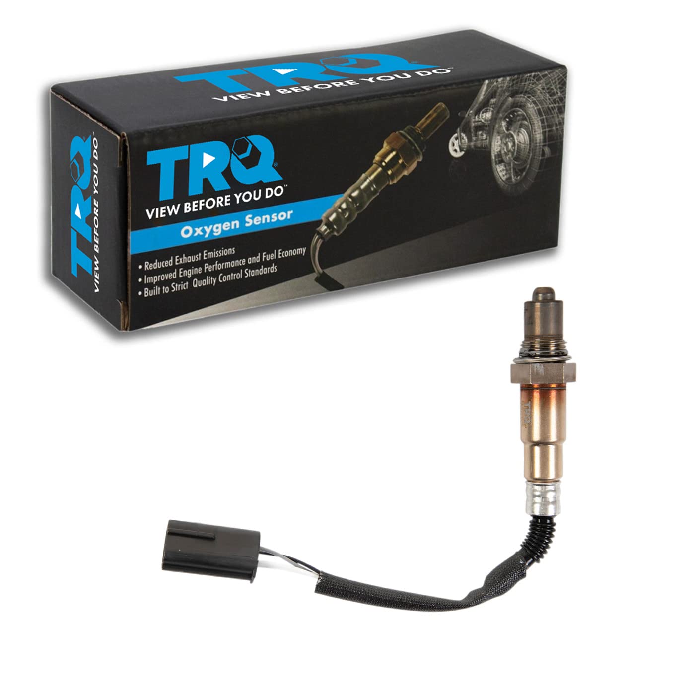 Trq Upstream O2 Oxygen Sensor Compatible With 2001-2003 Hyundai Elantra 2003-2006 Tiburon 2005-2009 Tucson 2005-2010 Kia Sportag