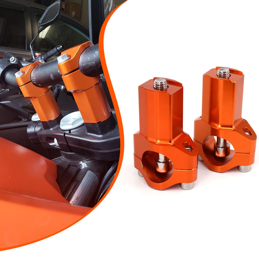 JFG RACING CNC 21mm Higher HandleBar Risers Bar Mounts Clamps For 125-530 Sx Sx-F Exc Xc-W Xcf-W Exc-F 00-16