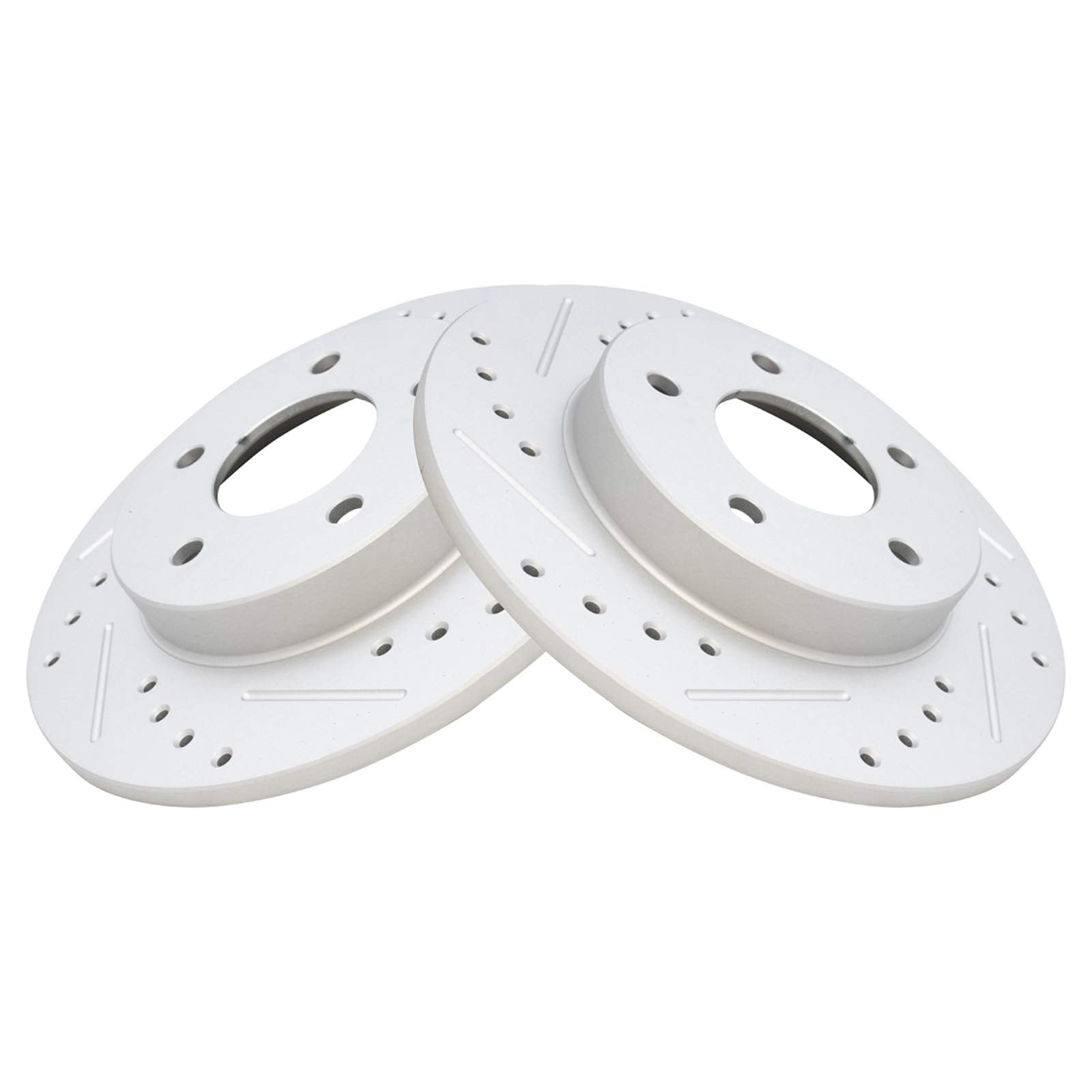 Trq Rear Performance Brake Rotor Drilled Slotted Pair Set For Allante/Aurora/Bonneville/Deville/Eldorado/Lesabre/Park Avenue/Riv