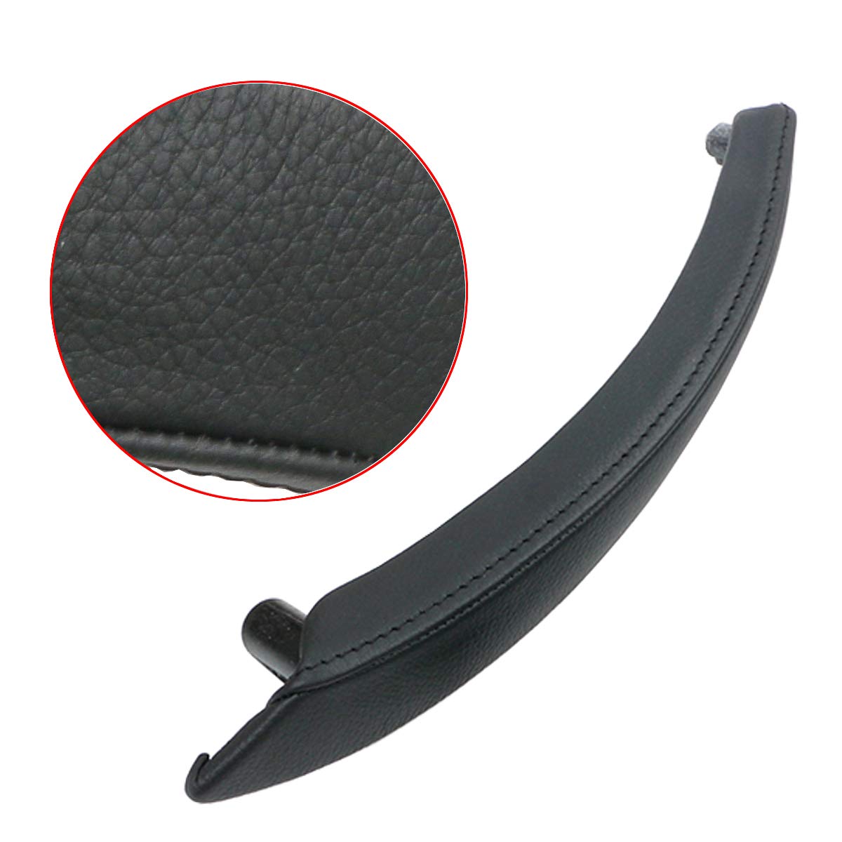 Jaronx Compatible with BMW X5 X6 Genuine Leather Door Handle Outer Cover Replacement, Door Handle Outer Cover for Right Side Pas