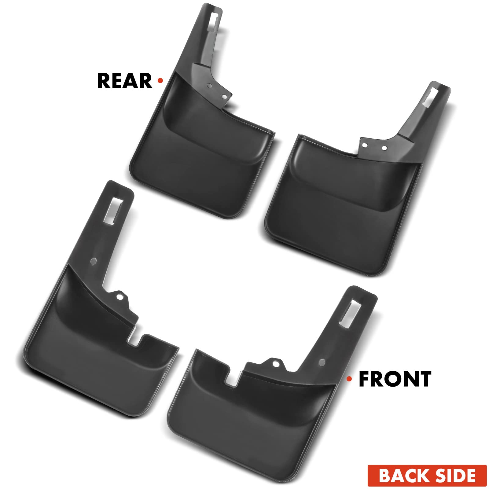 A-Premium Set of 4PCS Mud Flaps Splash Guards Mudguards Mudflaps with Hardware Kits Accessory Compatible with Ford F-150 2021 20