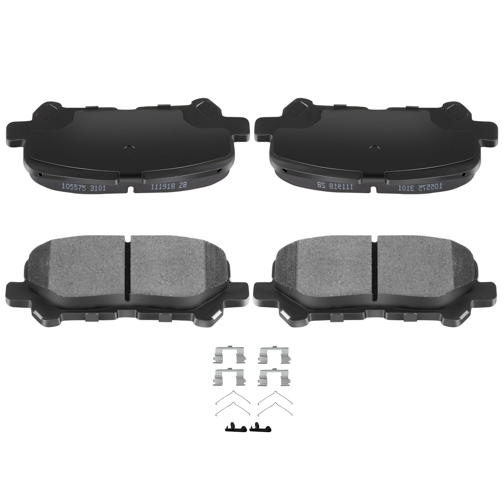 Automuto 4Pcs Rear Semi-Metallic Disc Brake Pads Set D1585 For Acura Mdx 2014-2017,For Honda Pilot 2012-2019,For Honda Ridgeline