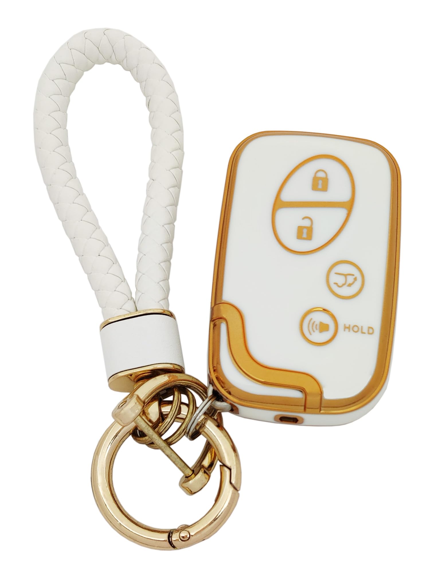 Arruweer Key Fob Cover For Lexus Gx460 Rx350 Es350 Is250 Gx460 Lx570 Is350 Gs430 Gs300 Gs450H Is-C Is-F With Keychain