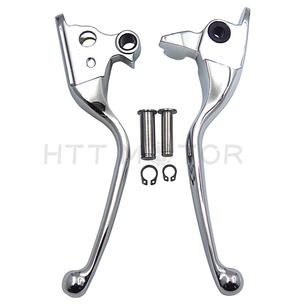 Httmt Mt241-026-Cd Parts Chrome Brake Clutch Hand Lever Compatible With Harley 2008-2013 Touring And Trike Models 2014-Later Flhr And Flhrc (Does Not For Models Equipped With Hydraulic Clutch)