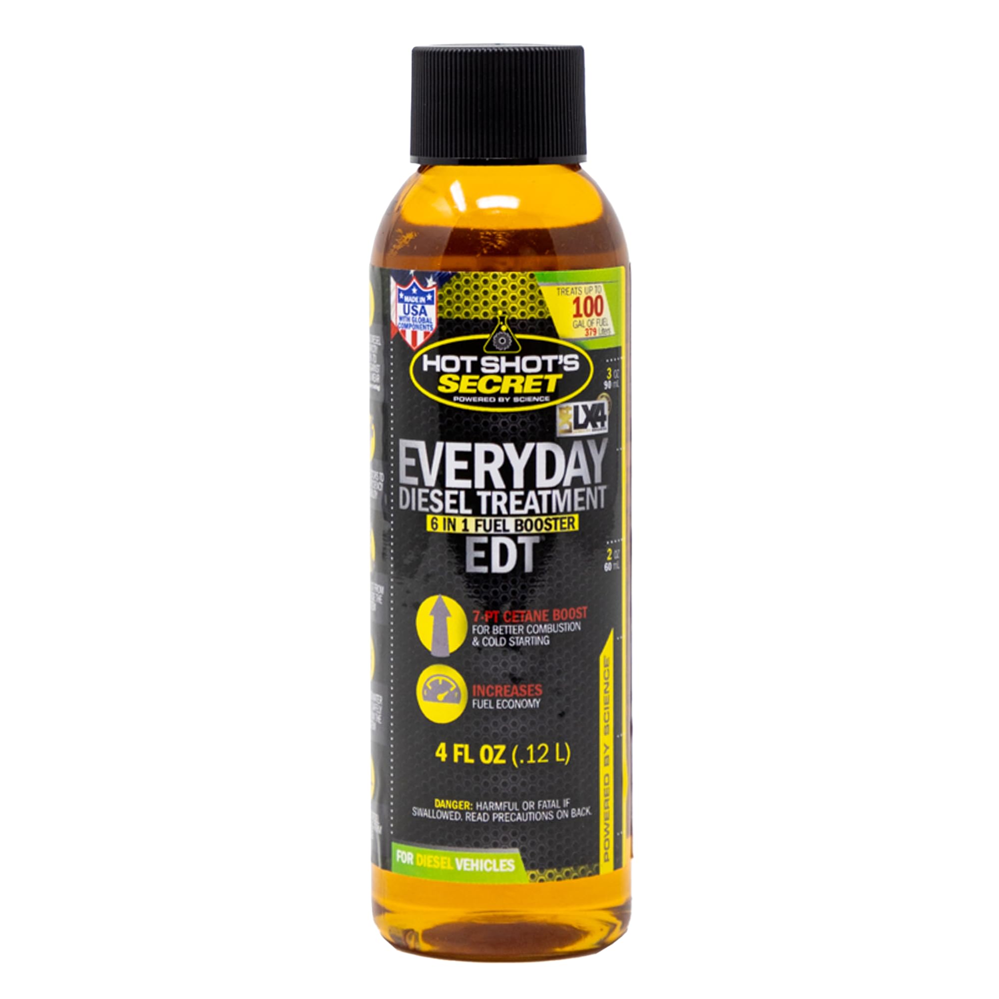 HOT SHOTS Hot Shot's Secret EDT Everyday Diesel Treatment 4 Fluid Ounce Bottle