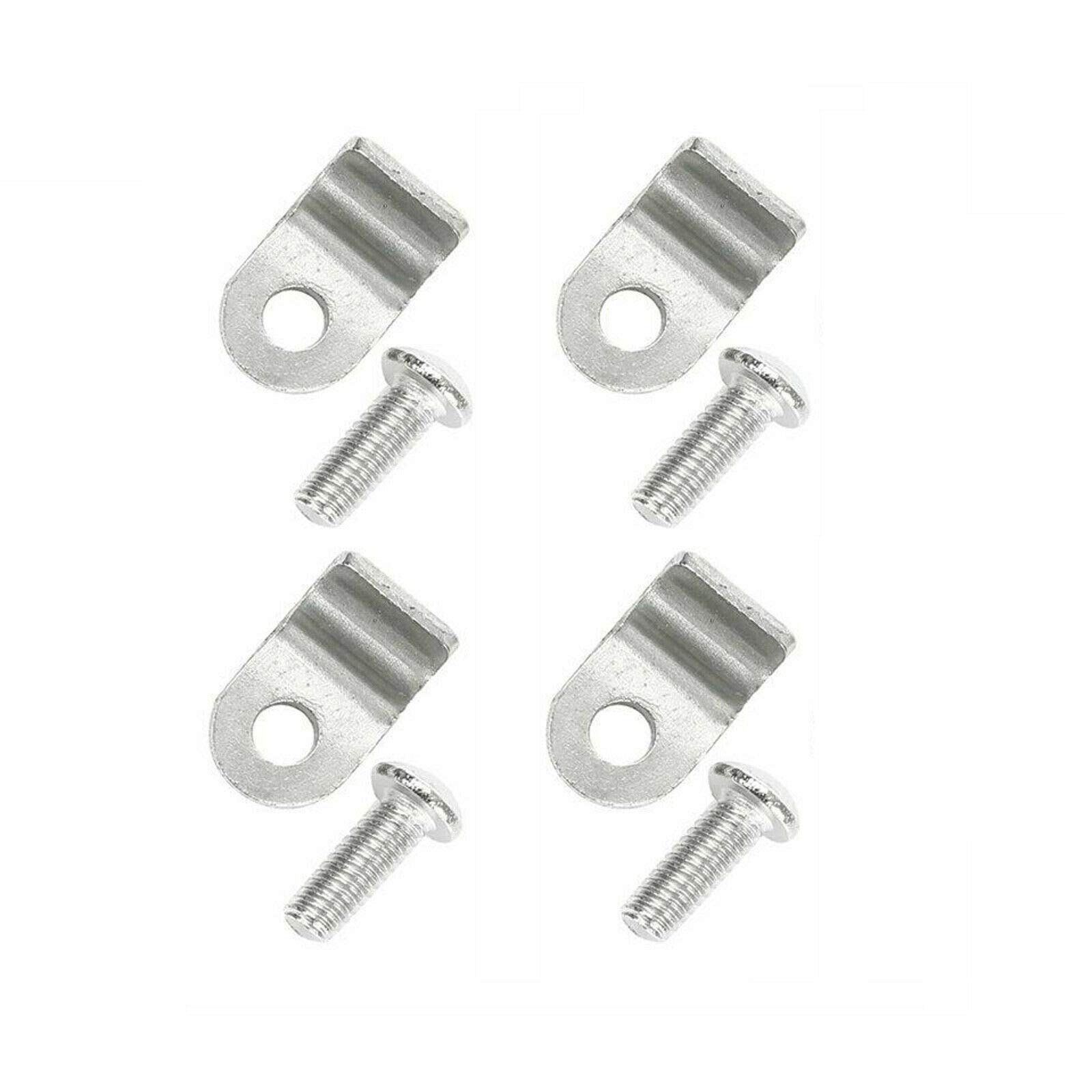 Superfastracing 8Pcs 3/16 Stainless Steel Brake Line Clamp & Screw Street Rod Custom Dune Buggy