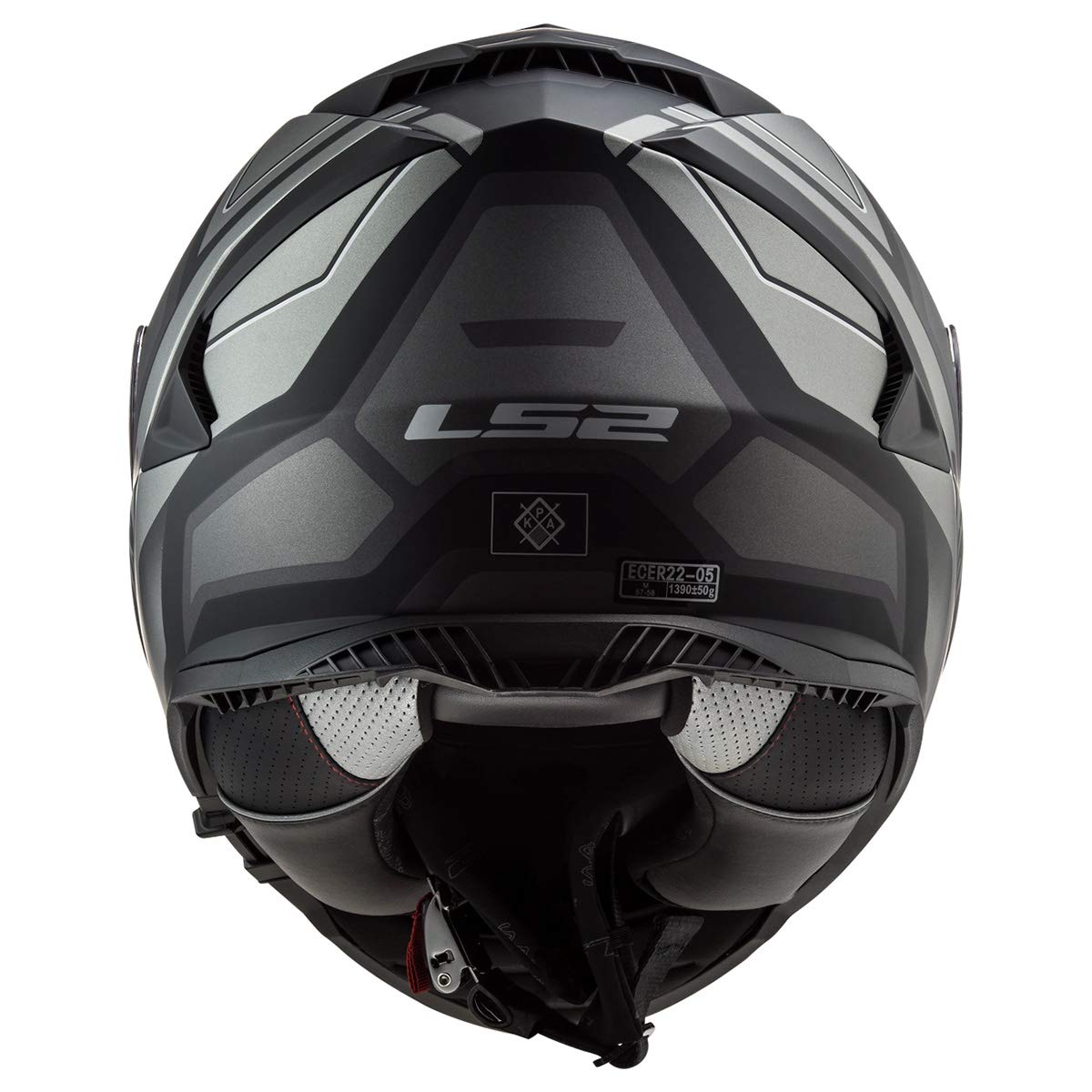 Ls2 Helmets Assault Full Face Motorcycle Helmet W/Sunshield (Petra Matte Black/Graphite/Gray - X-Small)