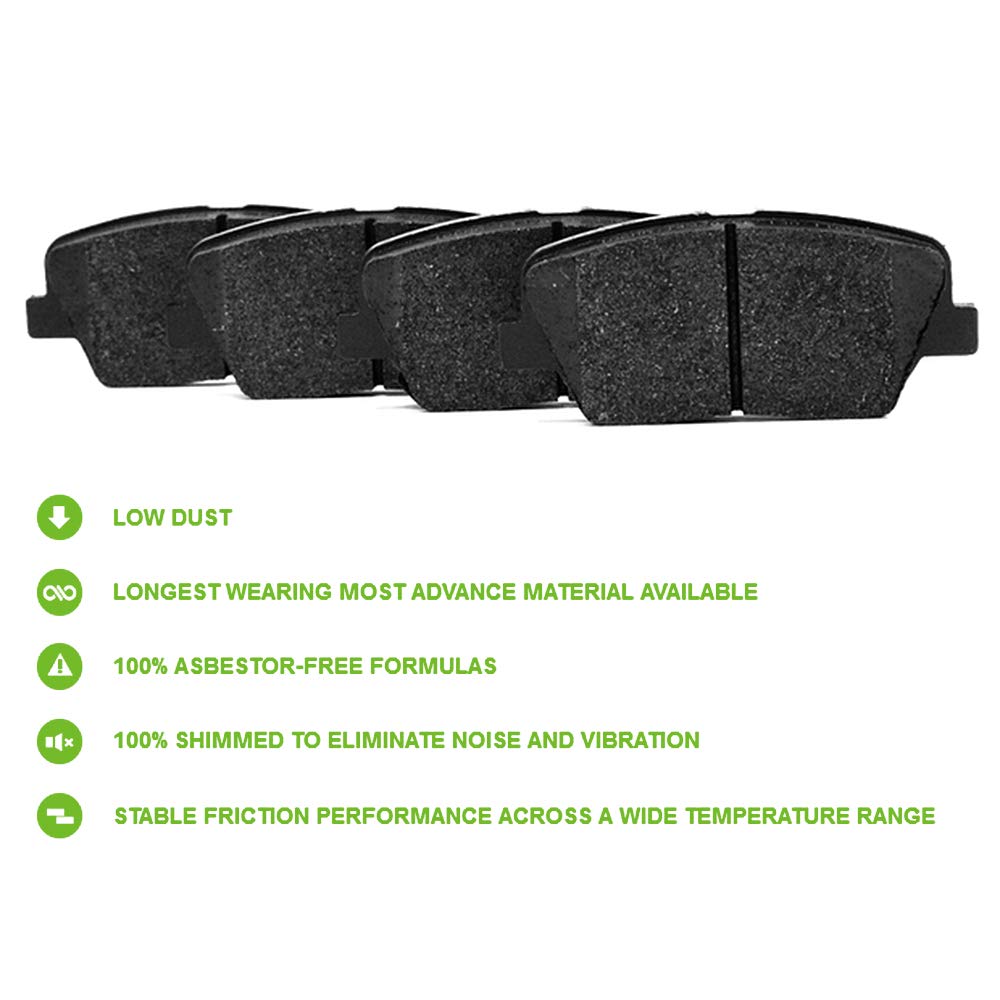 Ceramic Discs Brake Pads,Scitoo Front Brake Pads Fit For Benz C230 C240 C280 C320 C350 Clk320 Clk350 Clk430 E300 E320 E420 E430