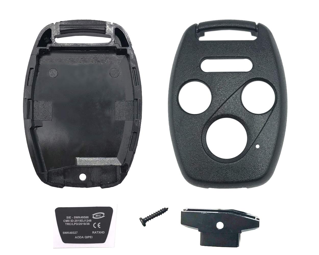 Horande Replacement Key Fob Cover Case fit for Honda 2003-2014 Accord 2006-2013 Civic 2009-2015 Pilot 2005-2006 CR-V Ridgeline O