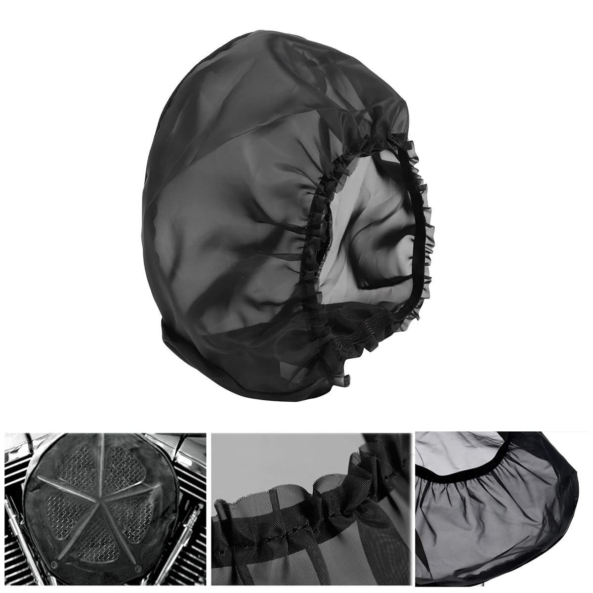 Motorcycle Waterproof Air Filter Rain Sock Dustproof Protective Cover Fits, Air Filter Cleaner Kits For Harley Davidson Touring