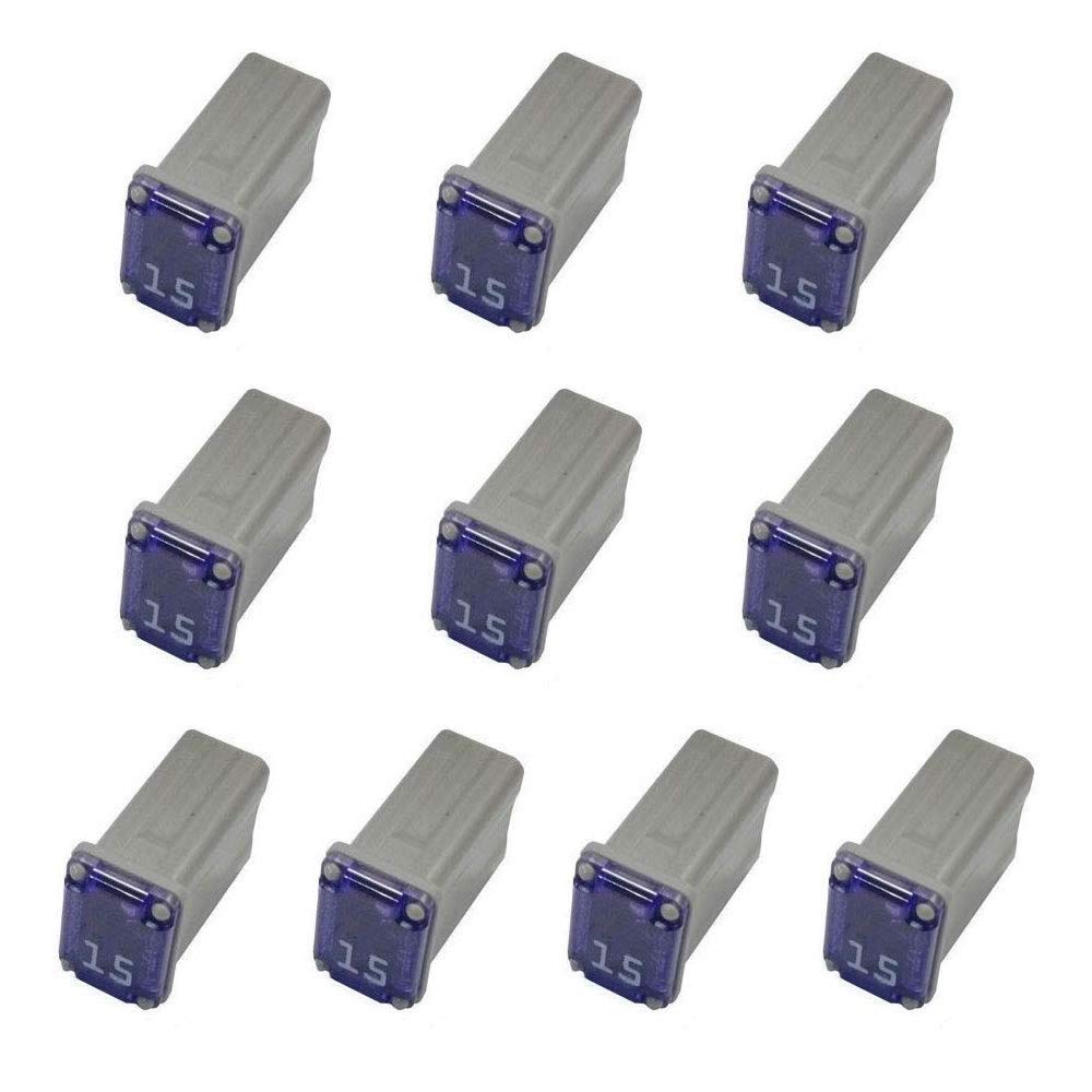10 Flosser 608815 15 Amp Micro Cartridge Fuses - Fmm Mcase Type