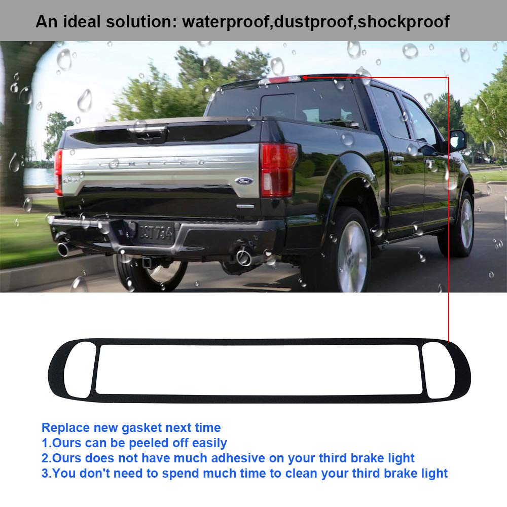Moforkit 3Rd Third Brake Light Seal Gasket Compatible With Chevy Silverado Gmc Sierra 1500 2500 3500 2007 To 2013