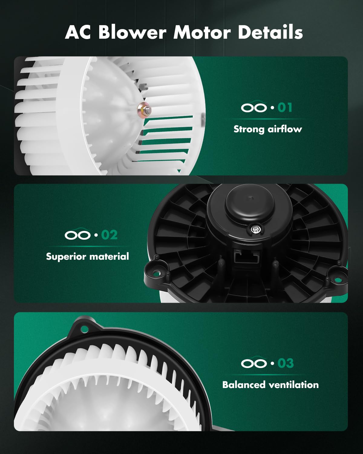 Scitoo Hvac Heater Blower Motor With Fan Cage Front 700247 For Honda For Fit 2013 2014,For Honda For Fit L4 1.5L 2009 2010 2011