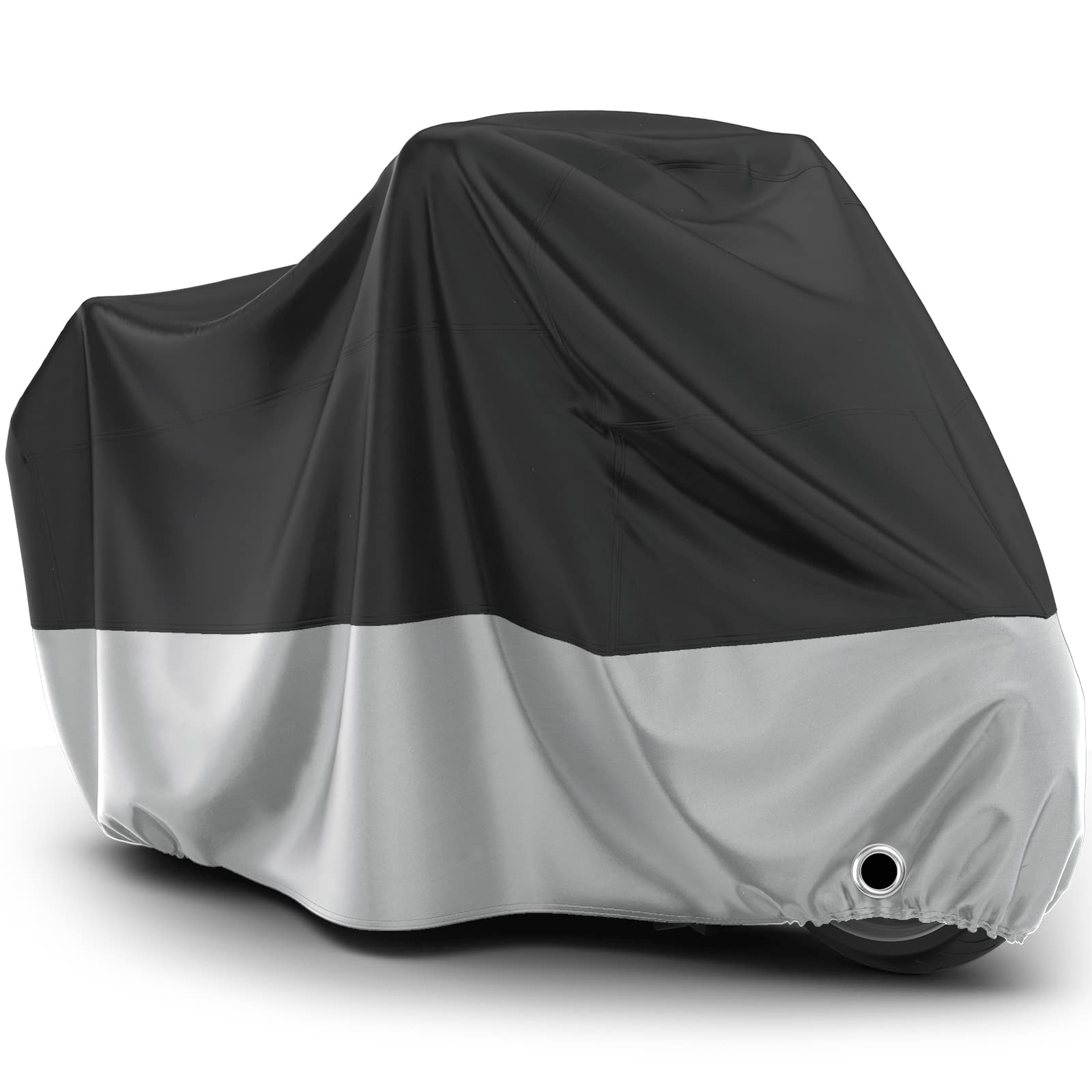 Favoto Motorcycle Cover Waterproof Outdoor - All Season Sun Protection with Lock-Holes Rain Snow Windproof Dustproof Universal F