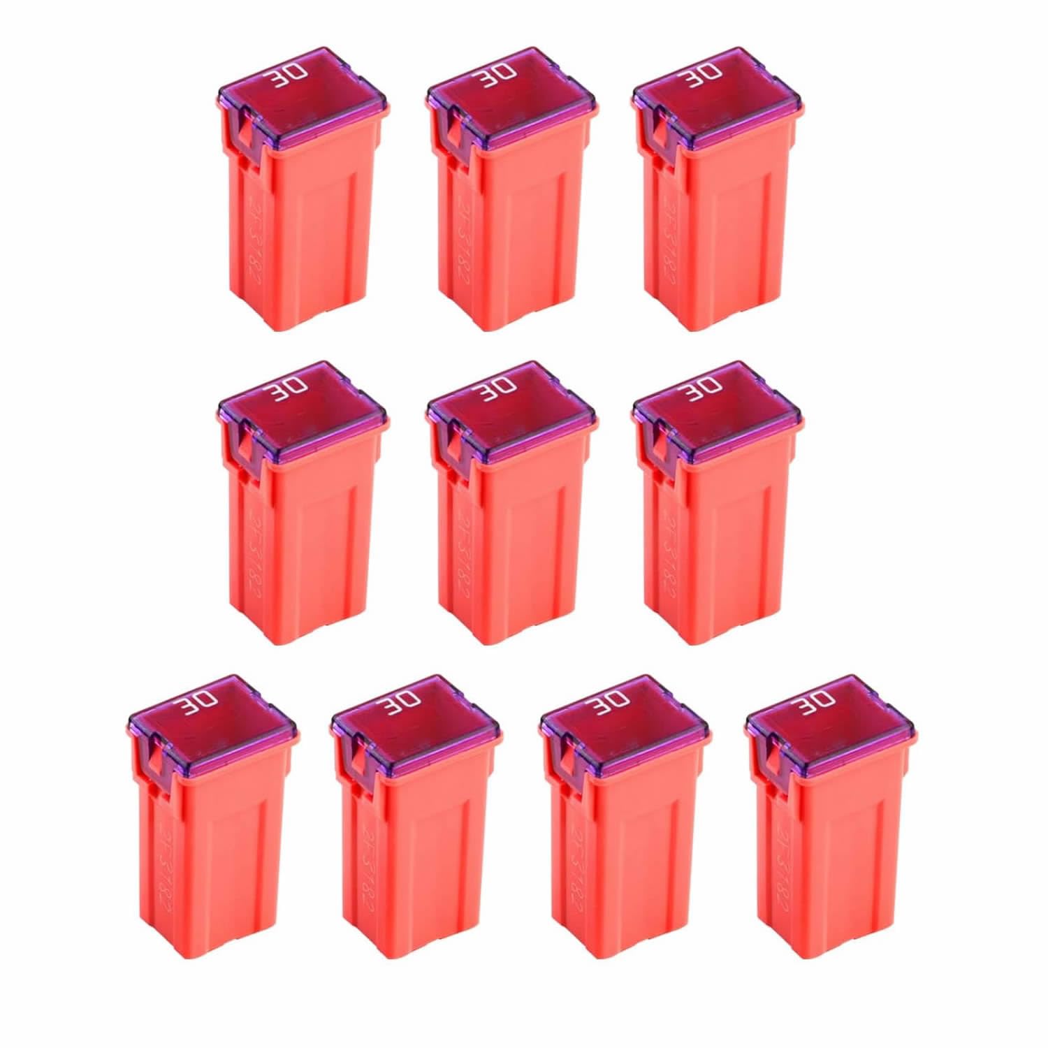 Jcase Fuse Kit Mini Jcase Fuse Assortment High Profile 30A Fit For Ford Chevy/Gm Nissan And Toyota Pickup Trucks Cars And Suvs