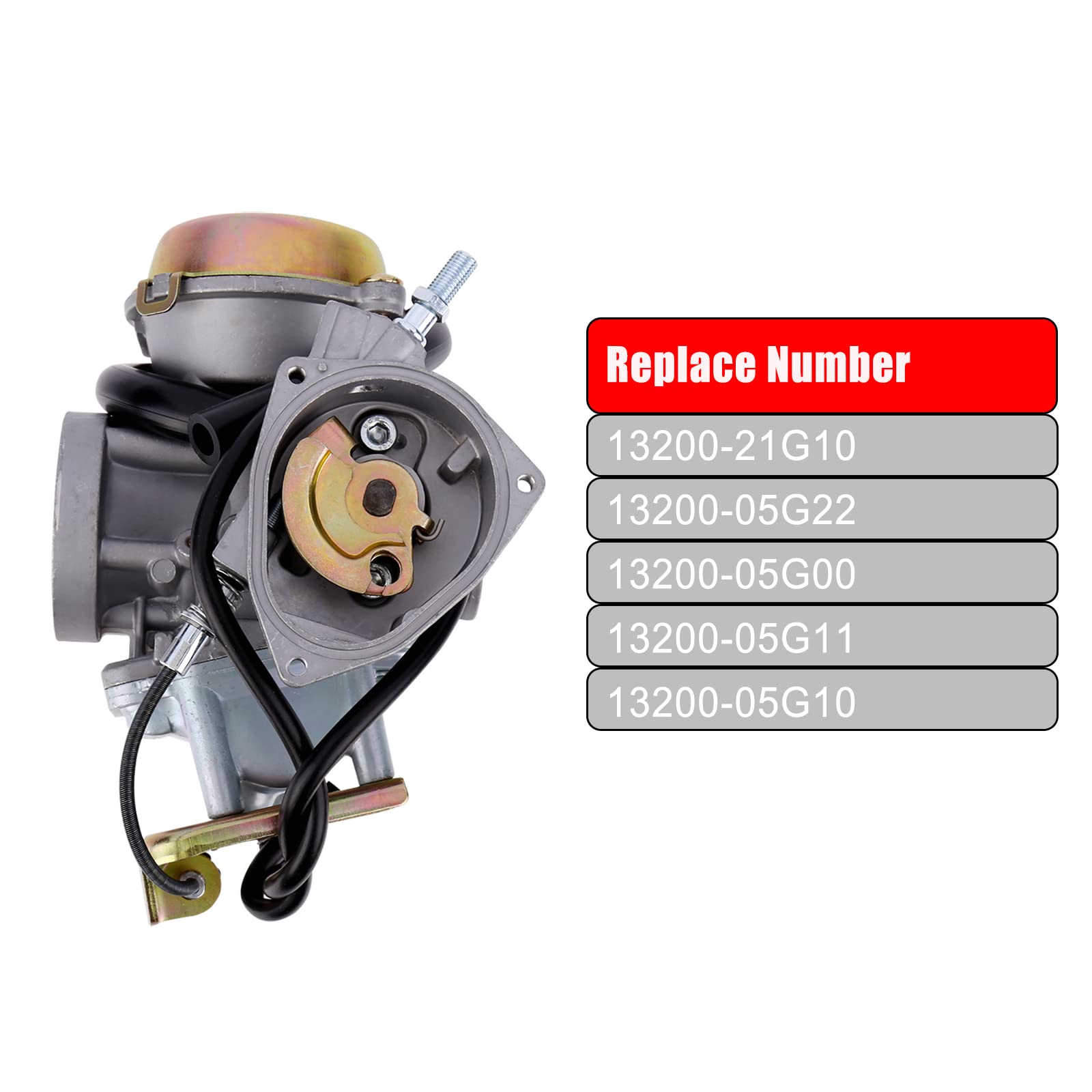 Ozark 250 Carburetor Fits Suzuki Lt-F250 Ozark 2002-2009 2012-2014, Lt-Z250 Quadsport Z 2004-2009, Replace# 13200-21G10 13200-05G22