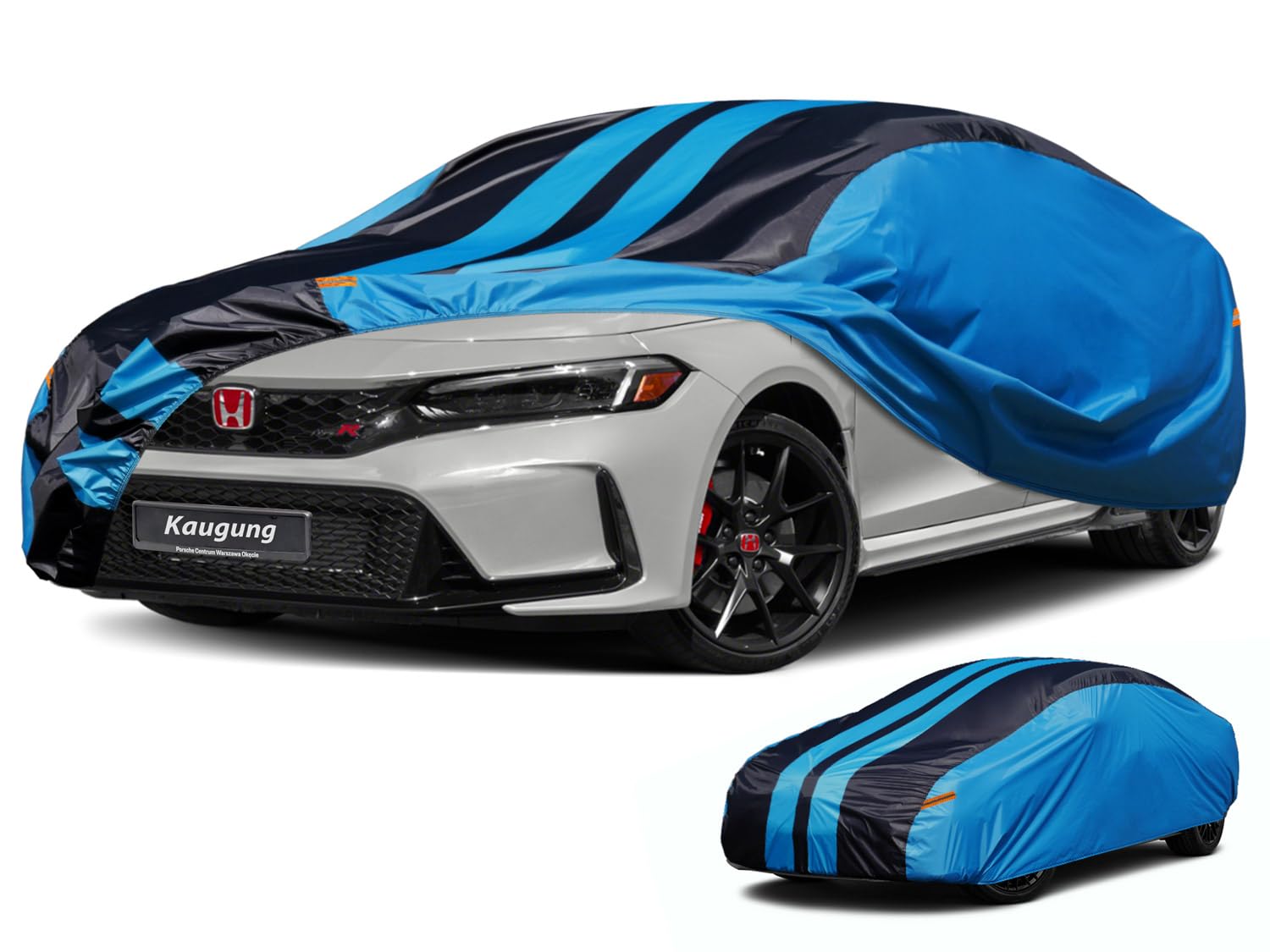 Kaugung Car Cover Waterproof Custom Fit Honda Civic(1995-2025), Full Exterior Cover For Automobiles Lightweight Resistant Outdoo