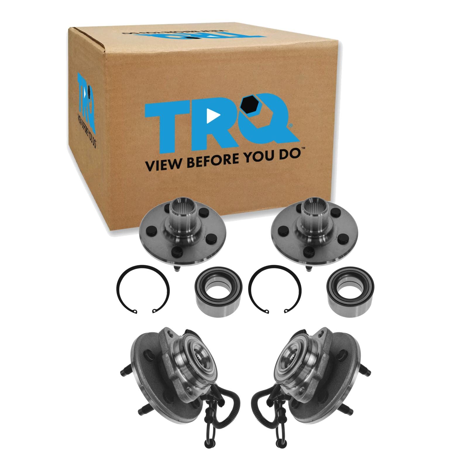 Trq Wheel Hub Bearings Assembly Set Compatible With 2002-2005 Ford Explorer 2003-2005 Lincoln Aviator Mercury Mountaineer