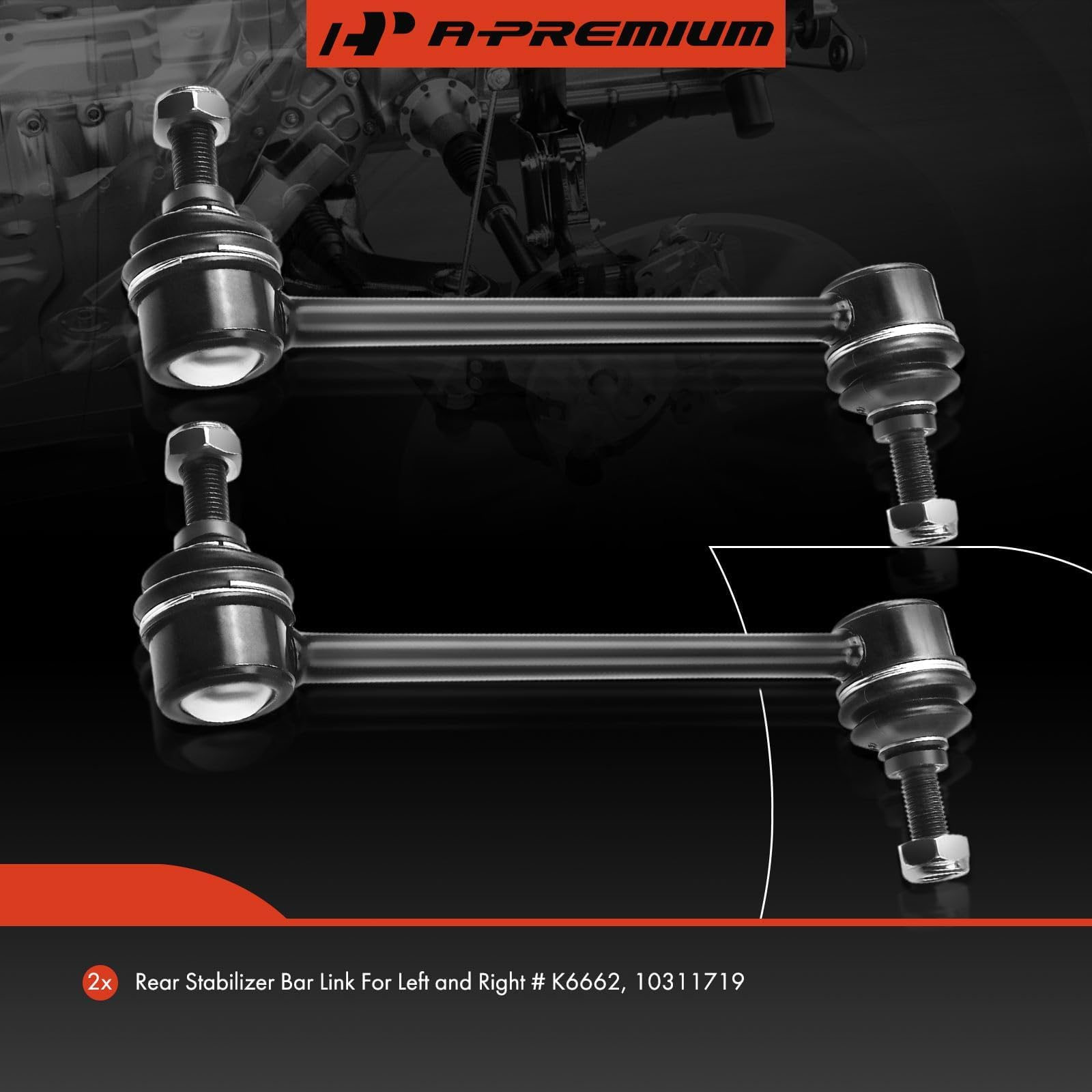 A-Premium 2 X Rear Sway Bar Links Stabilizer Bar Links, Compatible With Hyundai & Kia & Chevrolet & Buick & Oldsmobile - Sonata