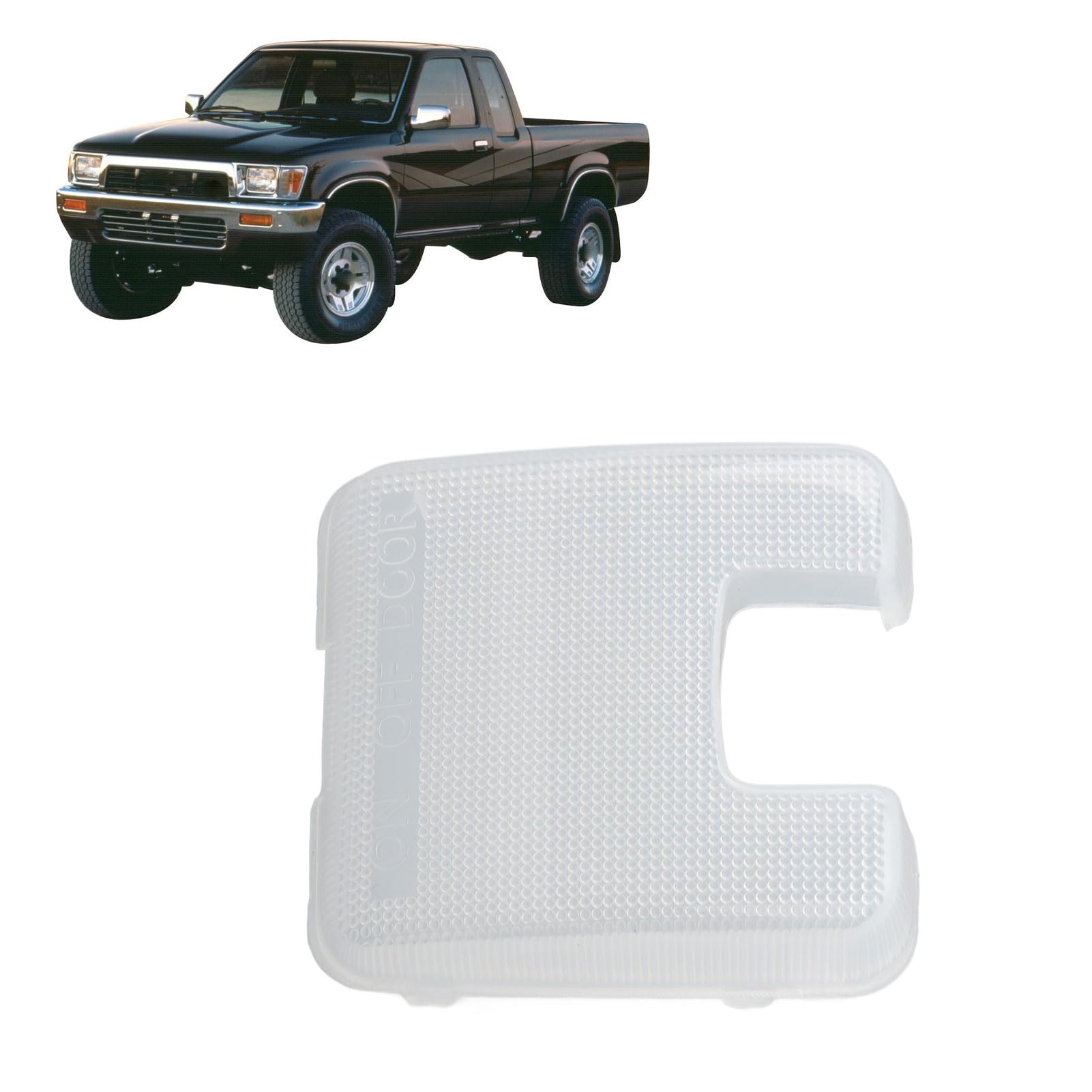 Kimiss Roof Dome Light Cover, 87834 89104 Interior Dome Light Lens Cover Abs Roof Dome For Pickup 1989 To 1995