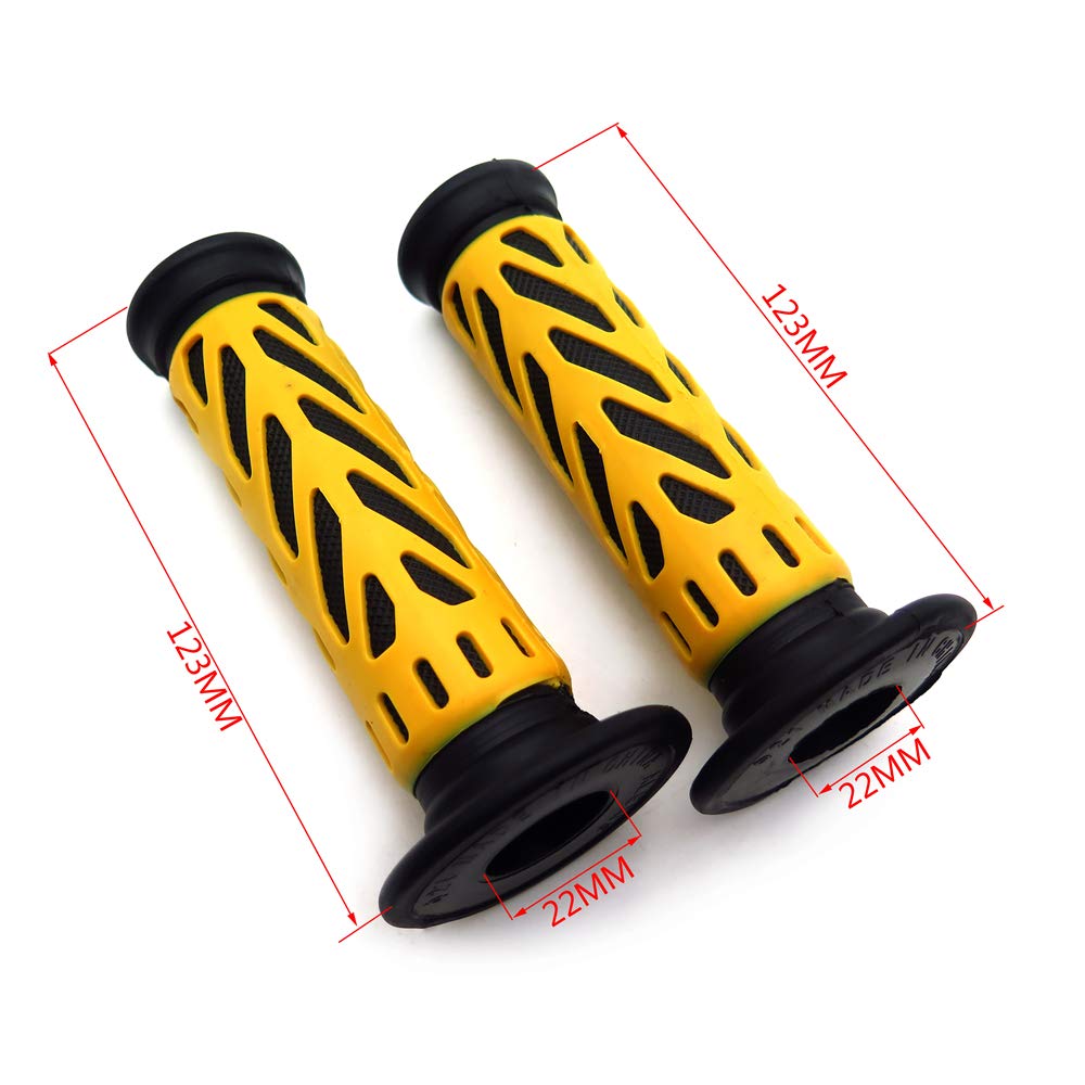 Atv Watercraft Web Gel Style H Grips Yellow Compatible With Atv Quad Bombardier Jet Ski Atv Recon Rincon Brute Force Prairie Atv