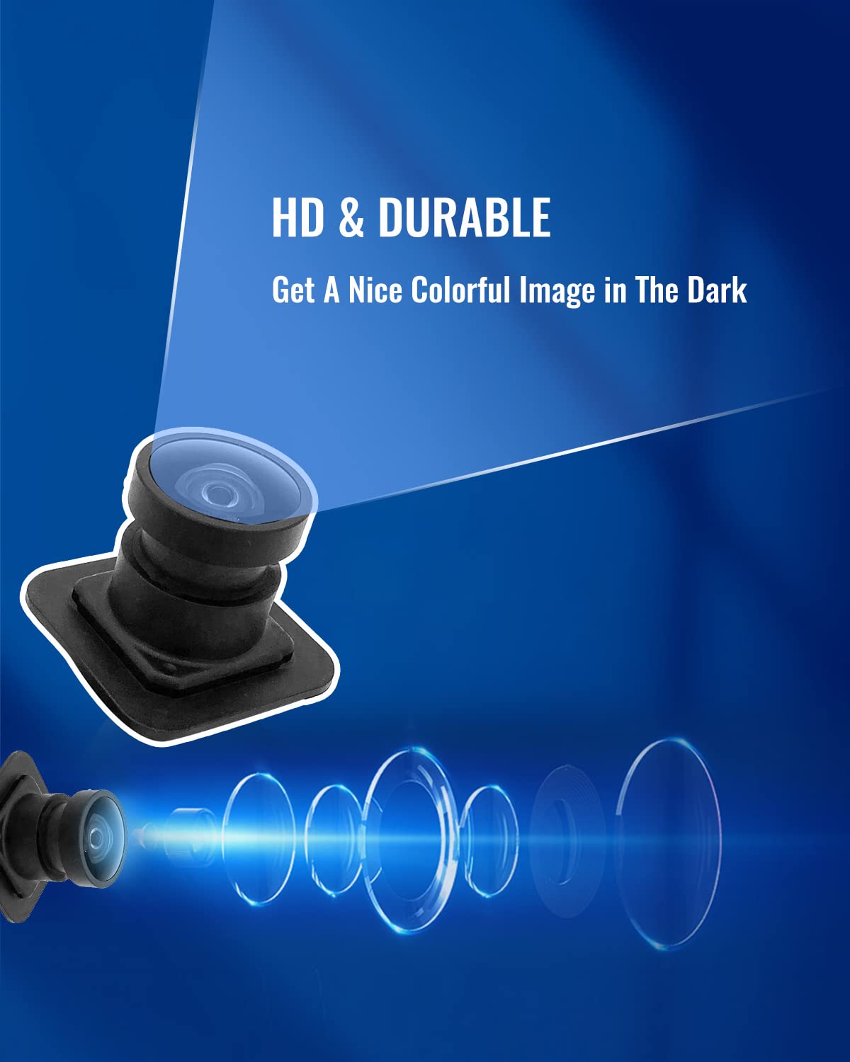 Rear View Park Assist Camera Eb5Z-19G490-Aa Fit For Ford Explorer 2011-2015, Far Infrared Wide Angle Hd Night Vision Waterproof