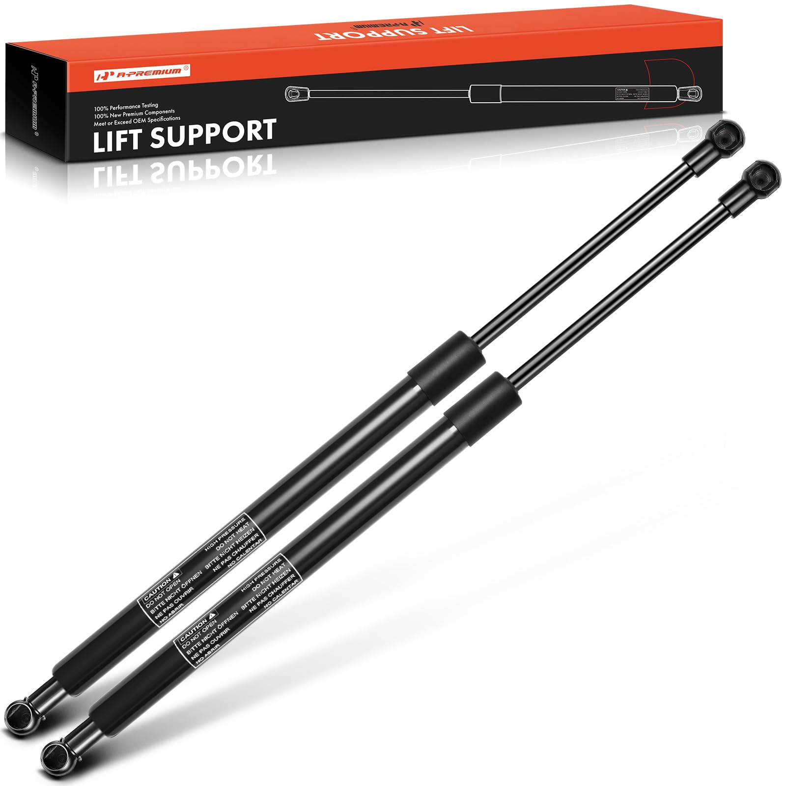 A-Premium Tailgate Rear Hatch Lift Supports Shock Struts Springs Compatible With Select Jeep Models - Grand Cherokee 2011 2012 2
