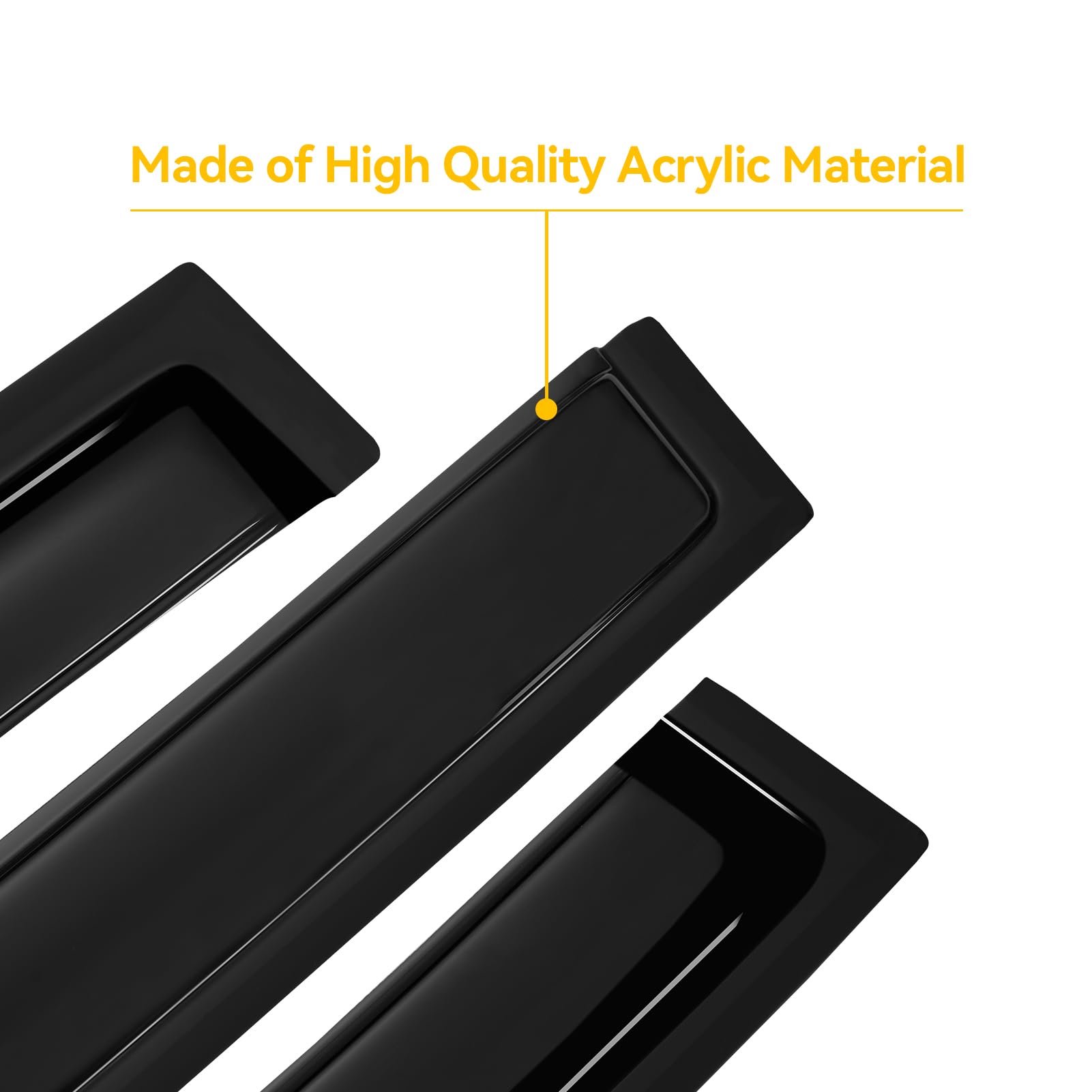 Cxdar Window Rain Guards Visors For 2013-2019 Ford Escape, Out-Channel Window Vent Wind Deflectors Shades For 13-19 Escape