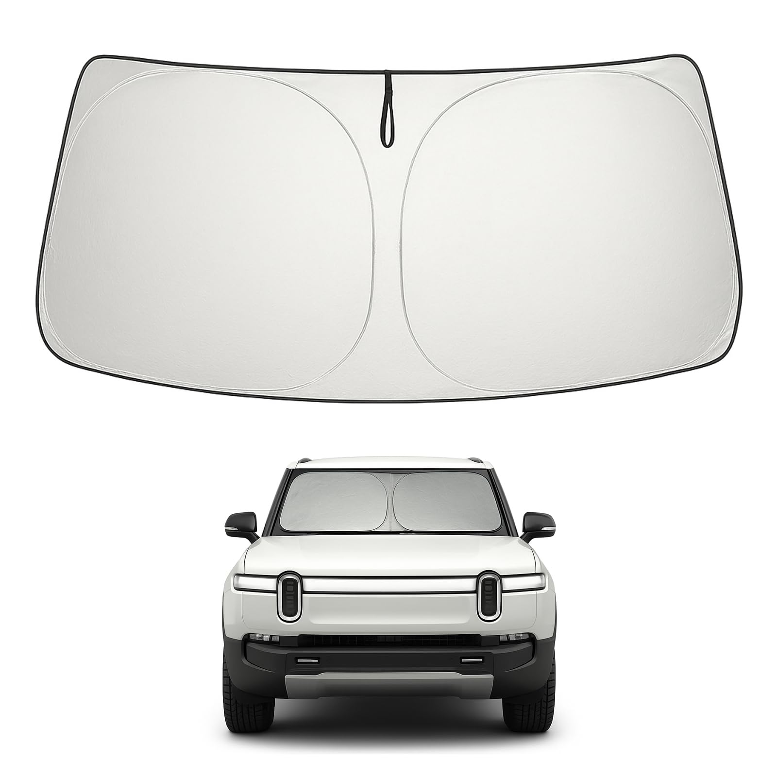 Proadsy 2025 Upgrade Windshield Sun Shade Custom Fit 2015-2023 2024 2025 Mercedes-Benz S-Class Foldable Front Sunshade Protector