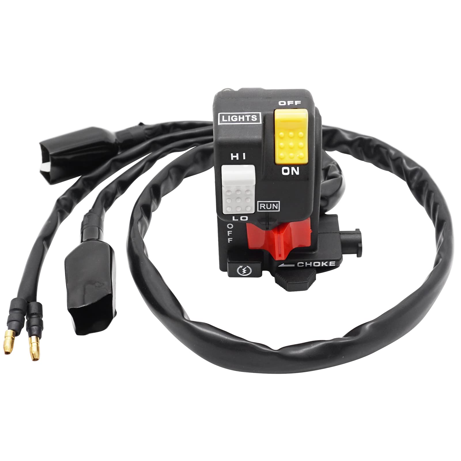 M Mati Control Switch Start Kill Stop Headlight Button For Honda Trx250 1985 1986 1987 35200-Ha8-681 35200-Ha8-004