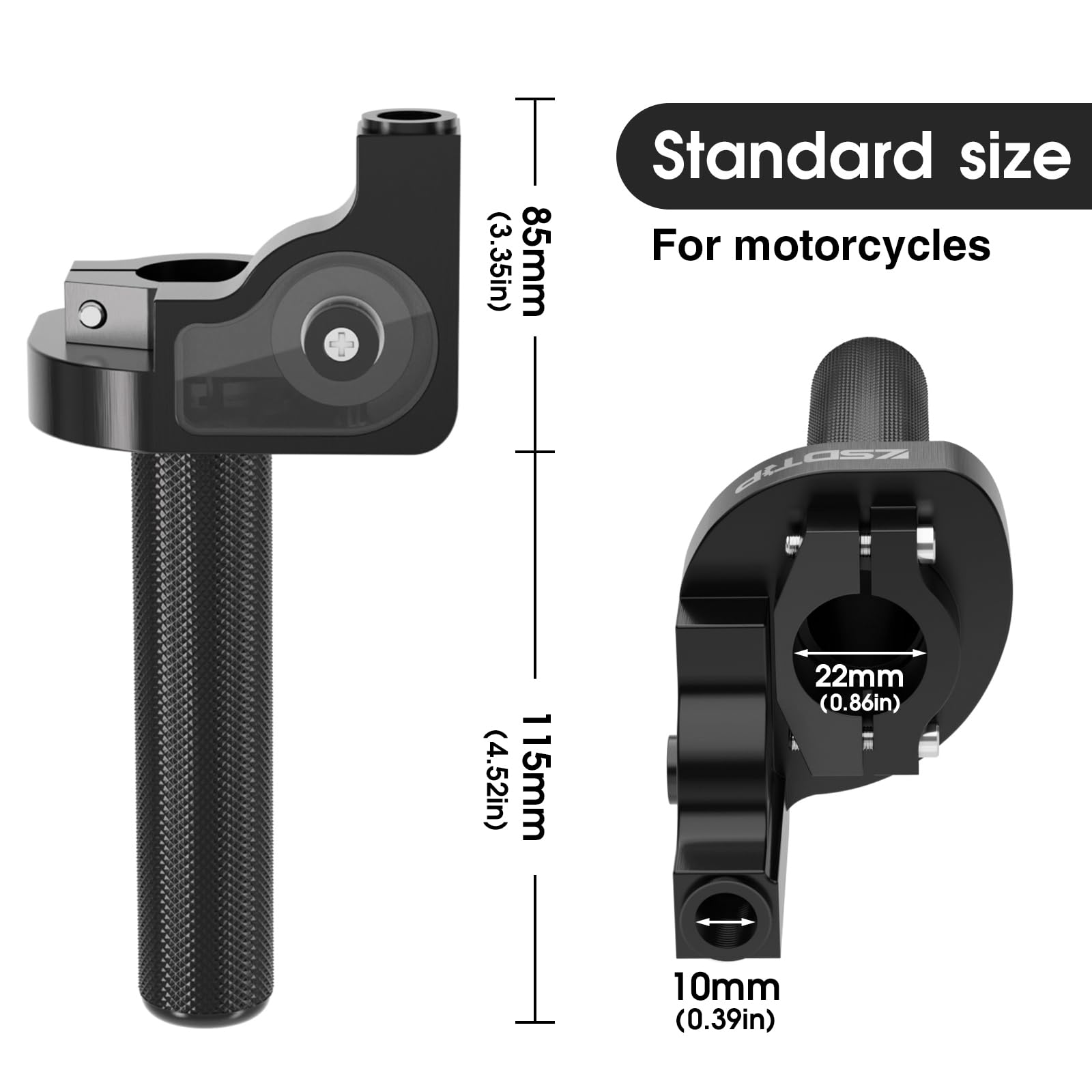 Throttle Grip Motorcycle 22mm CNC Aluminum Quick Twister with Throttle Cable CRF50 70 110 IRBIS 125 250 Dirt Bike Motorcycle Acc