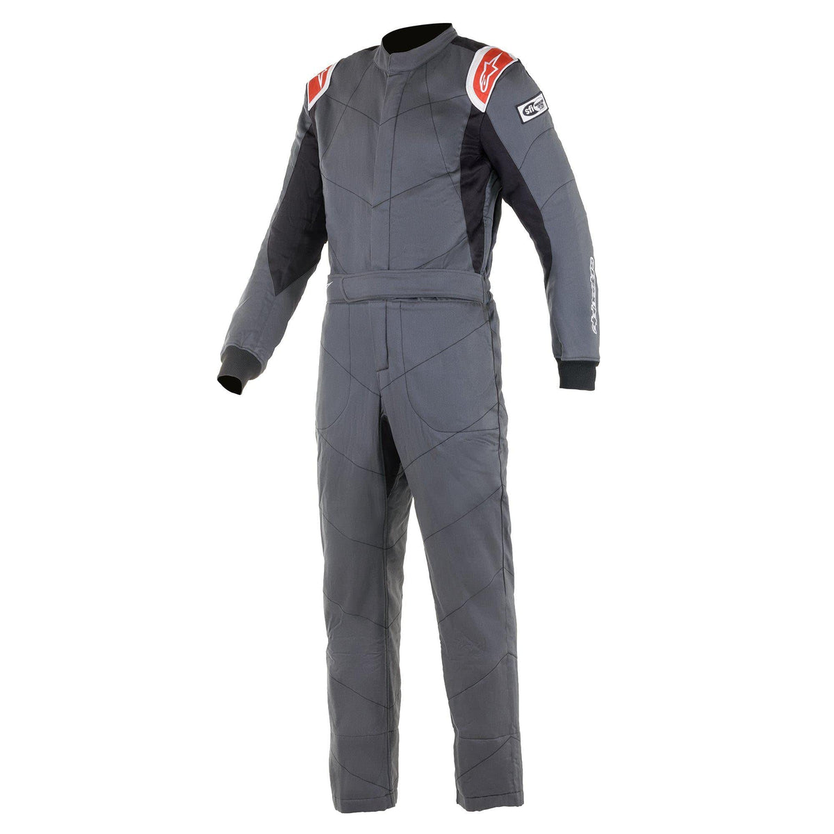 Alpinestars Knoxville V2 Suit 3 Layer Boot Cut Sfi3-2 A/5 - Size 52 - Anthracite/Red (3355921-143-52)
