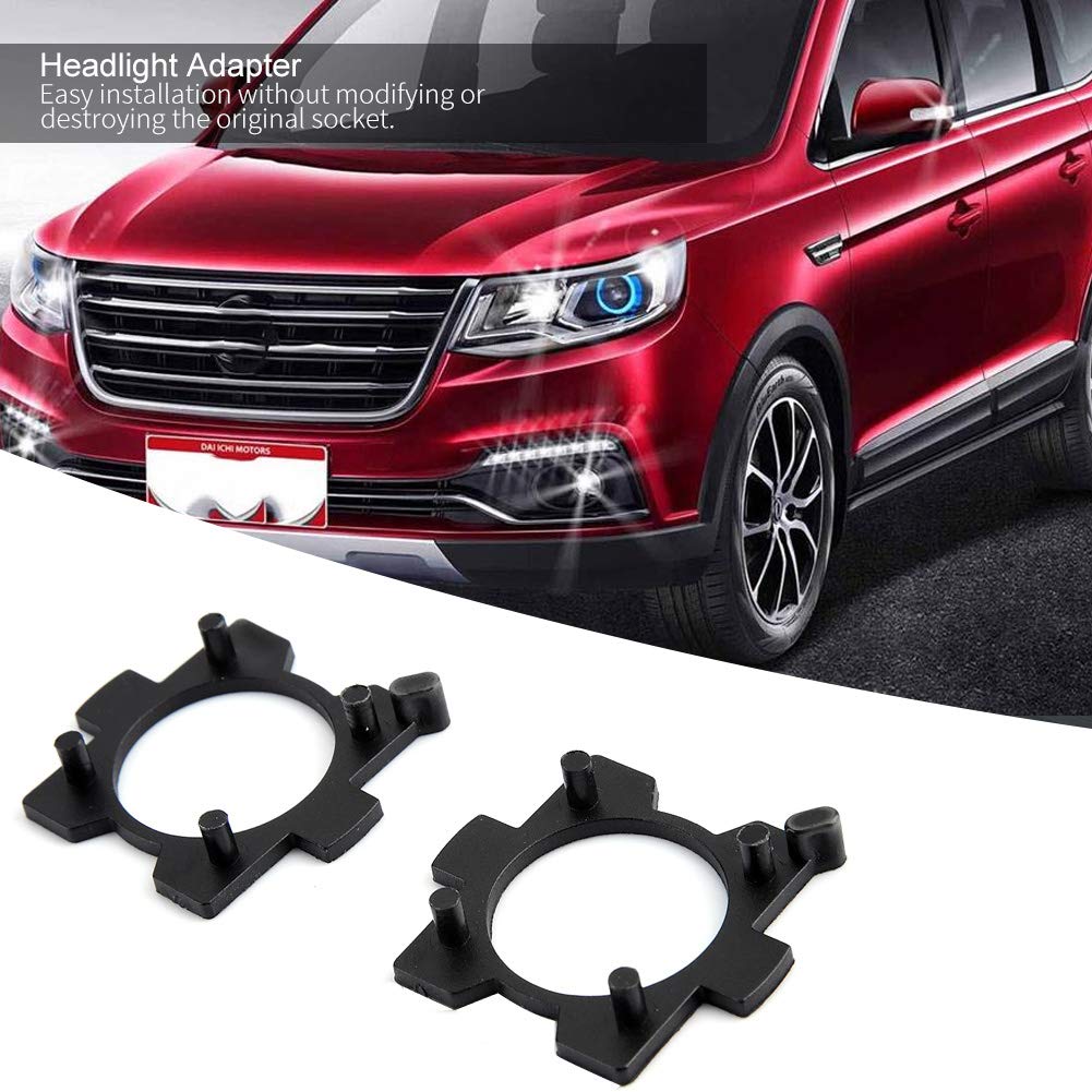 Aramox Headlight Bulb Retainer, 2Pcs H7 Led Car Headlight Bulb Adapter Base L08 Retainer Holder For Mazda Cx5 Cx7
