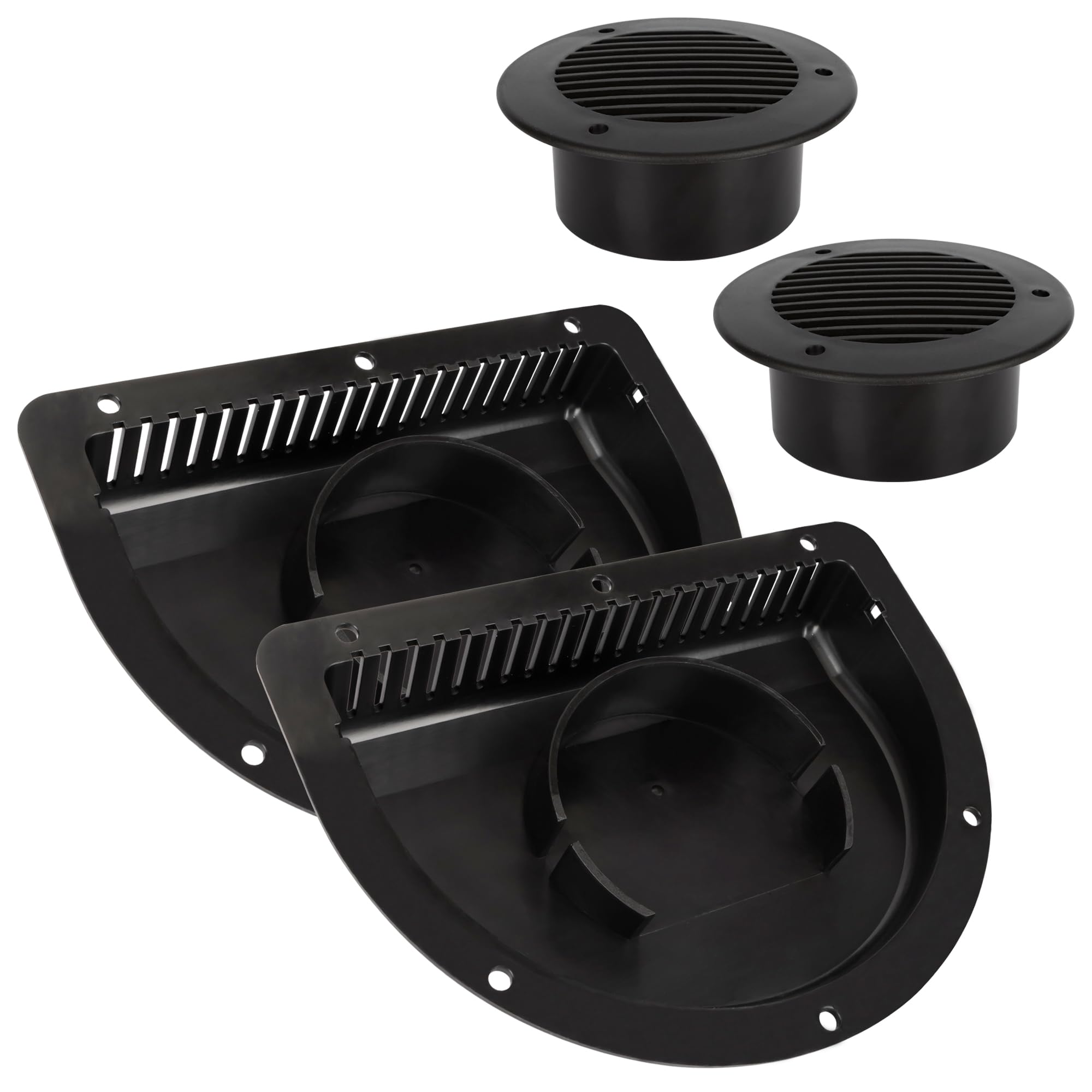Lonffery Rv Vent Covers For Trailer - Side Air Vents For Atv, Cycle, Truck, Cargo, Work Trailers