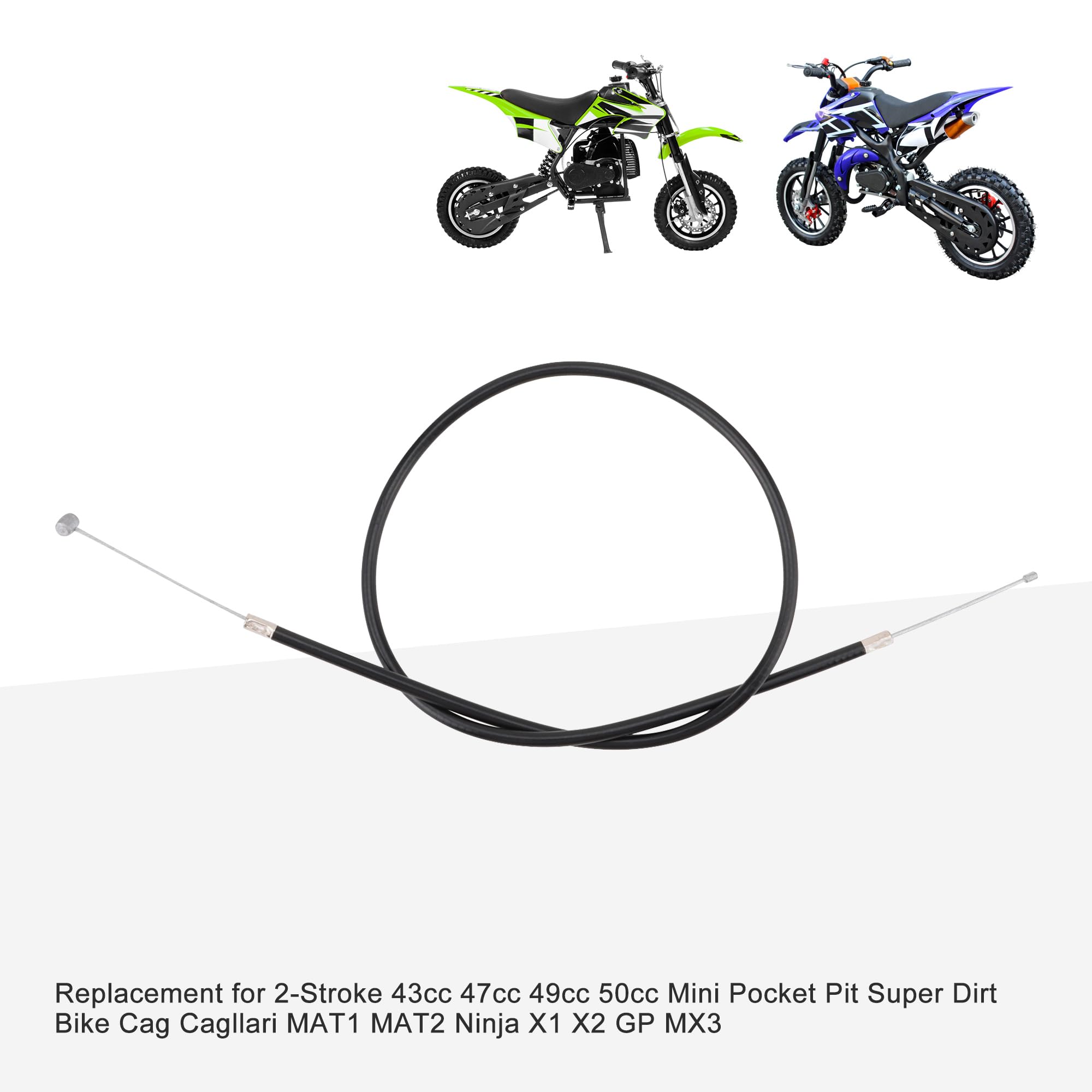Goofit 28.54'' Throttle Cable Replacement For 2-Stroke 43Cc 47Cc 49Cc 50Cc Mini Pocket Pit Super Dirt Bike Cag Cagllari Mat1 Mat