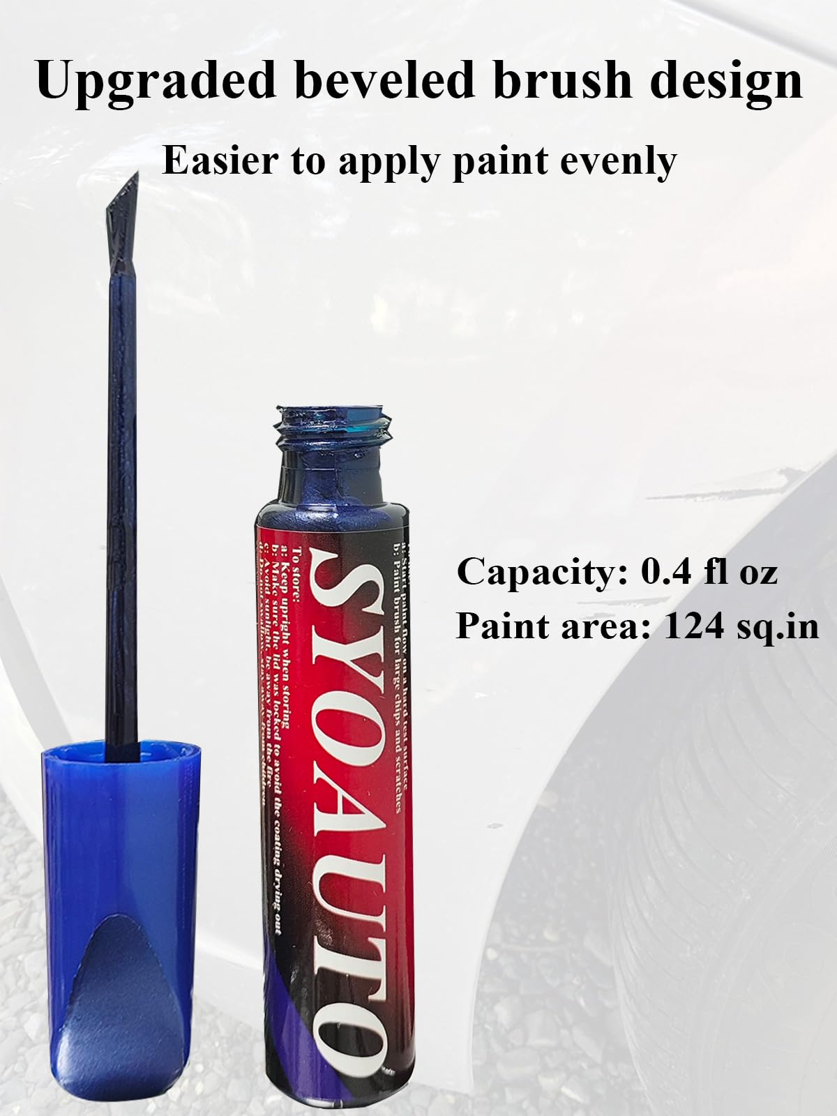 SYOAUTO Blue Touch Up Paint for Tesla Model Y 3 X S Auto Touch Up Paint Pen Scratch Repair Pen 0.4 oz (Deep Blue Metallic)
