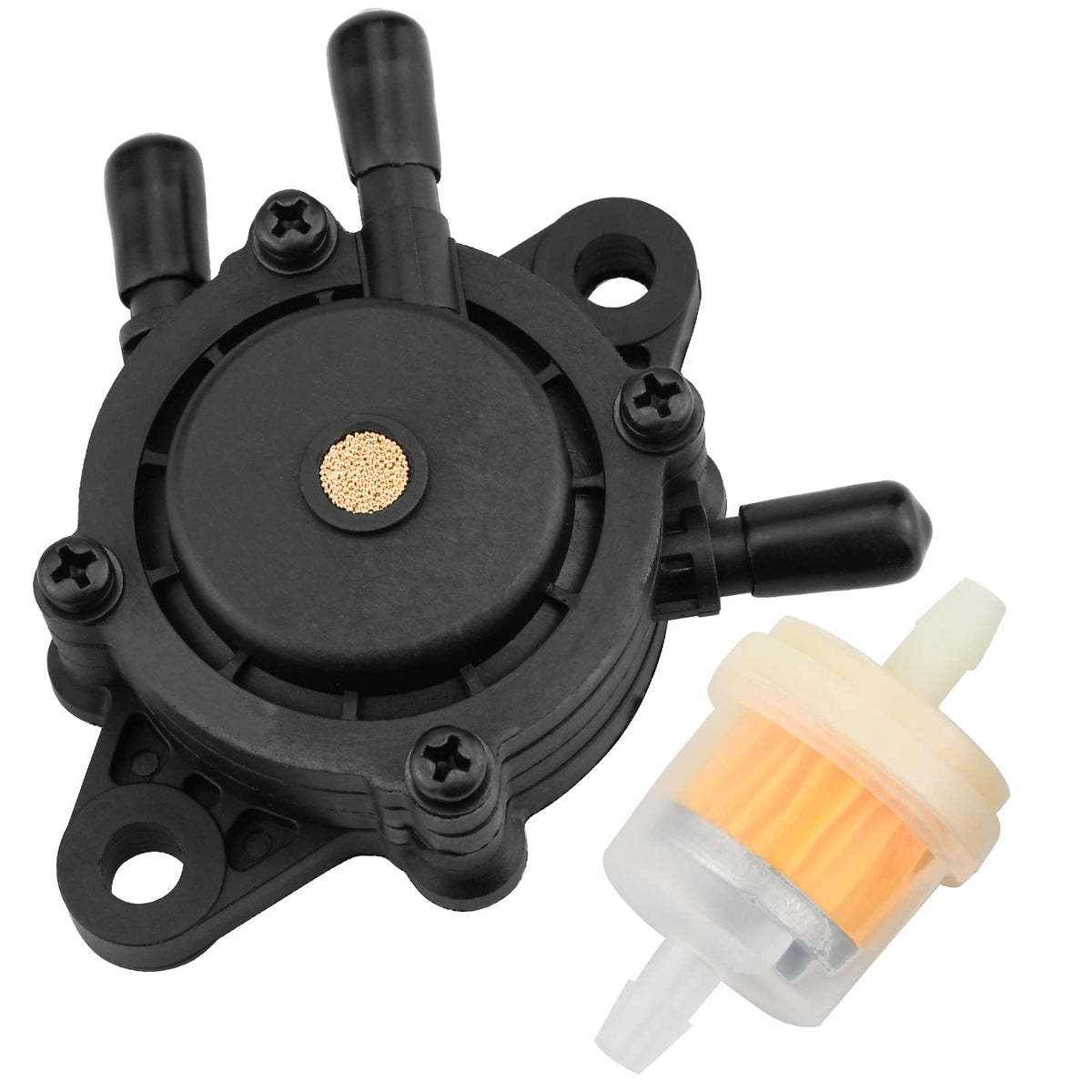 Fuel Pump For Kohler, Vacuum Fuel Pump With Fuel Filter For Kohler 17Hp-25 Hp Briggs And Stratton John Deere Honda Yamaha Small 