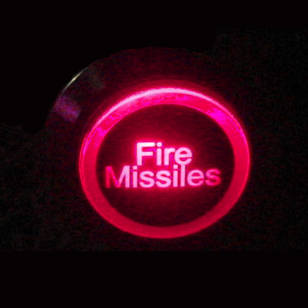 Esupport Black Shell 12V Momentary Car Vehicle Red Led Light Push Button Stainless Steel Metal Switch Socket Plug Wire 19Mm Fire