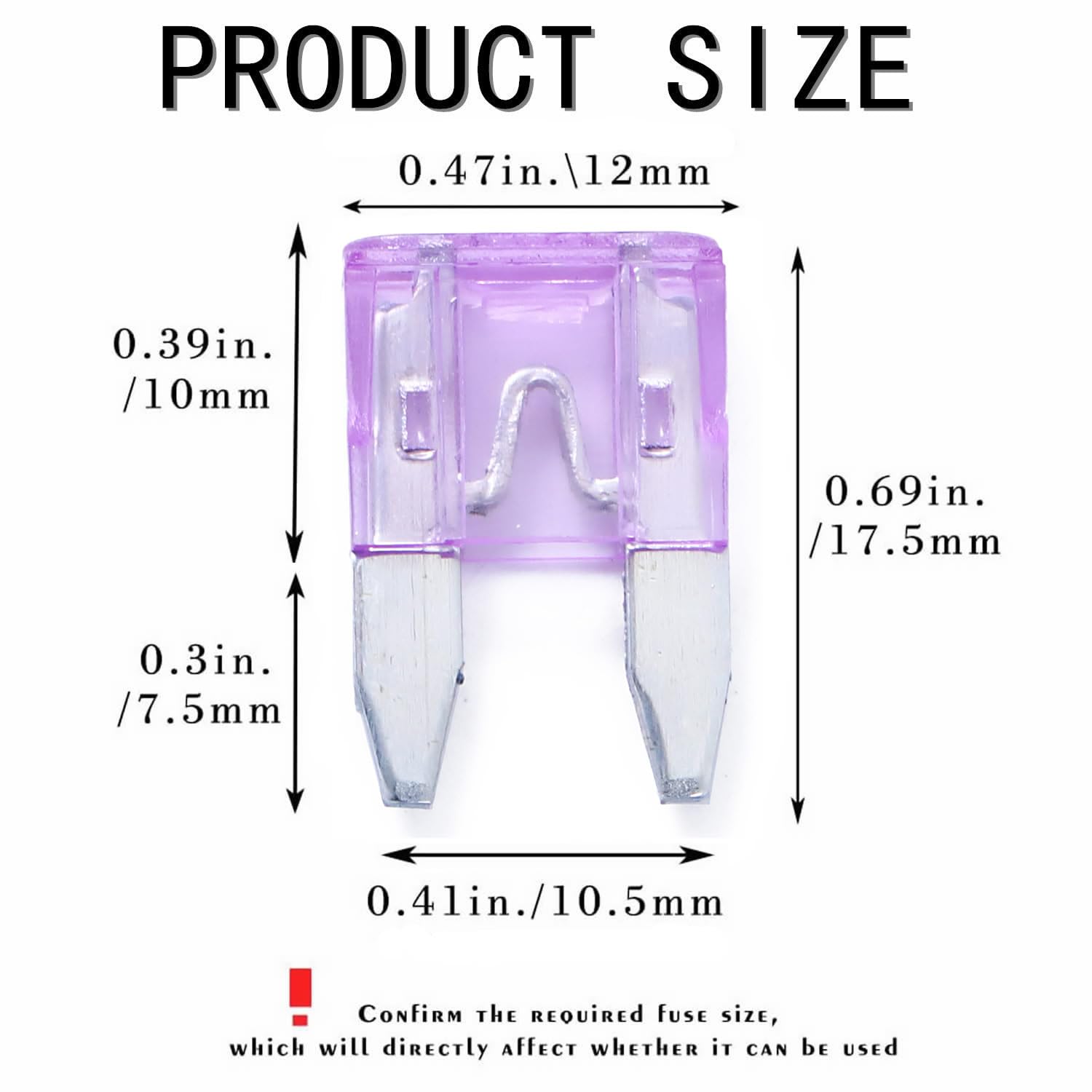 100 Pack Auto Fuses 35 Amp Apm/Atm 32V Mini Blade Style Fuses 35A Short Circuit Protection Car Fuse (35 Amp)
