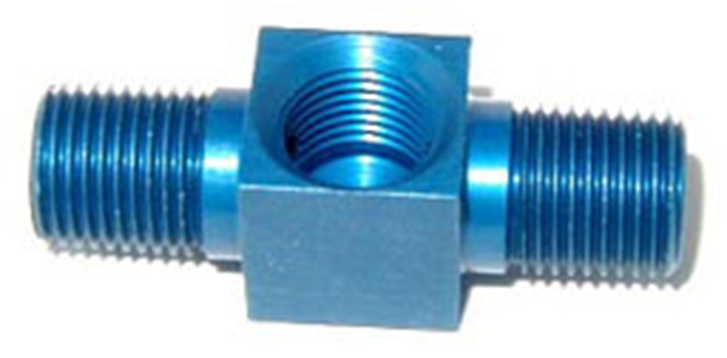 NOS 17242NOS Blue Anodized Aluminum Gauge Adapter