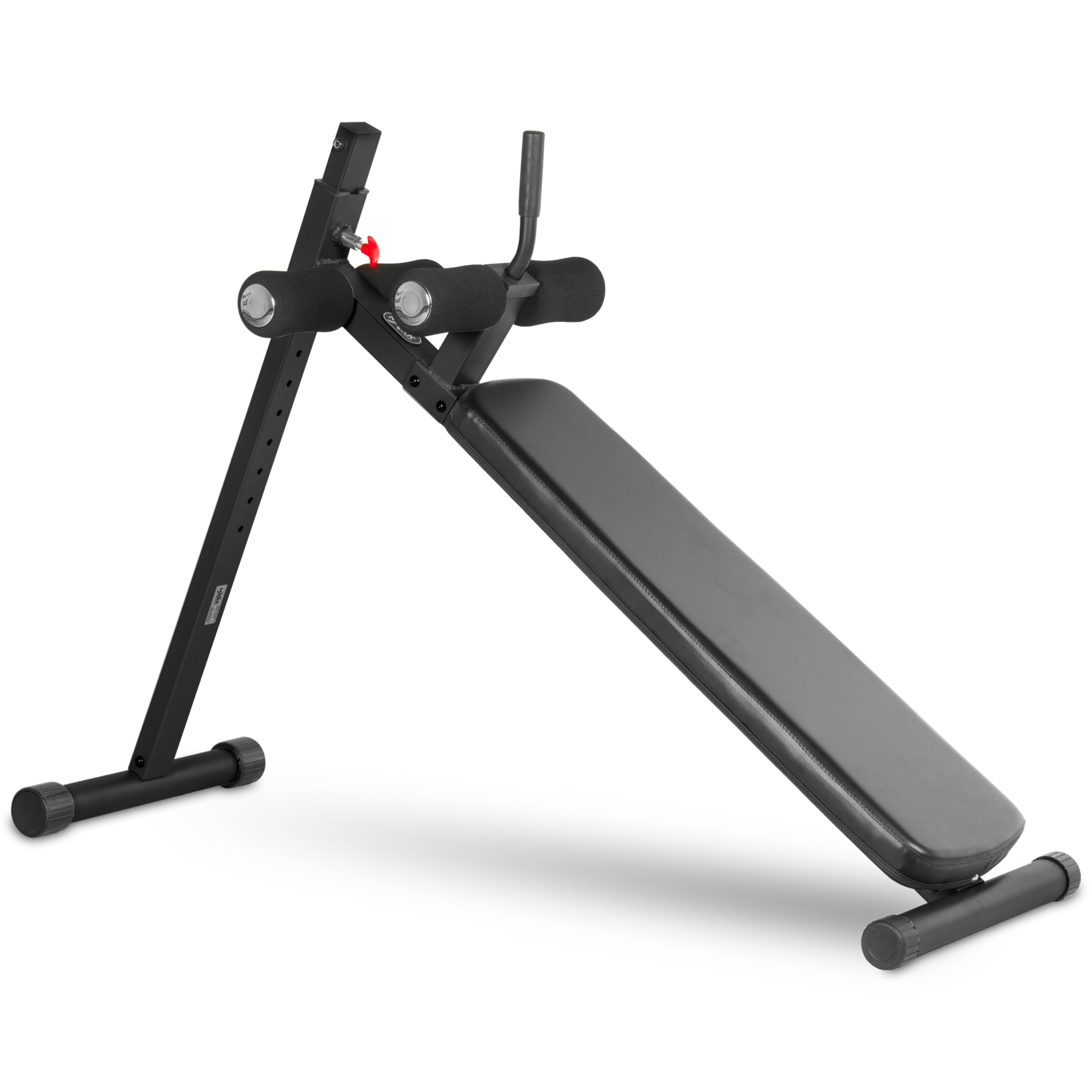 Xmark Adjustable Decline Abdominal Sit-Up Bench, 12 Resistance Levels (Gray) -Like New